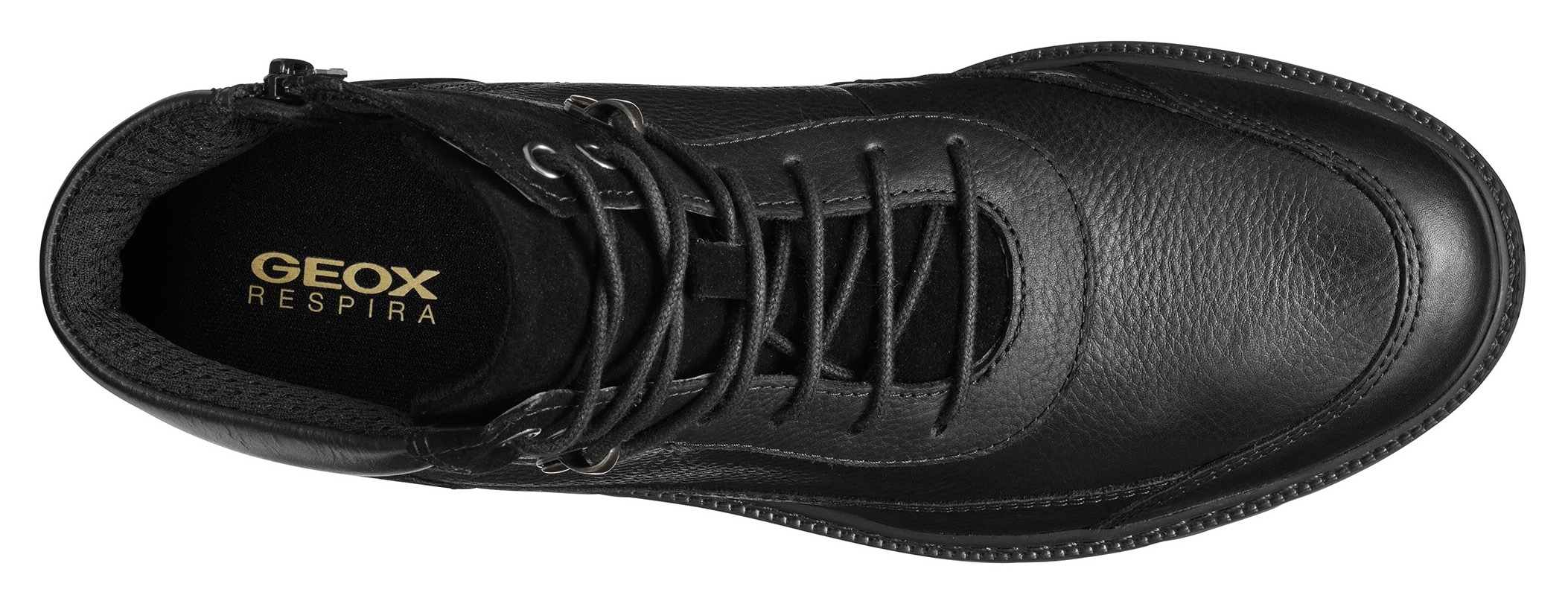 Geox Schnürboots »U GHIACCIAIO A«, Worker Boots, Schnürstiefel, Casual Boot mit durchgezogener Sohle