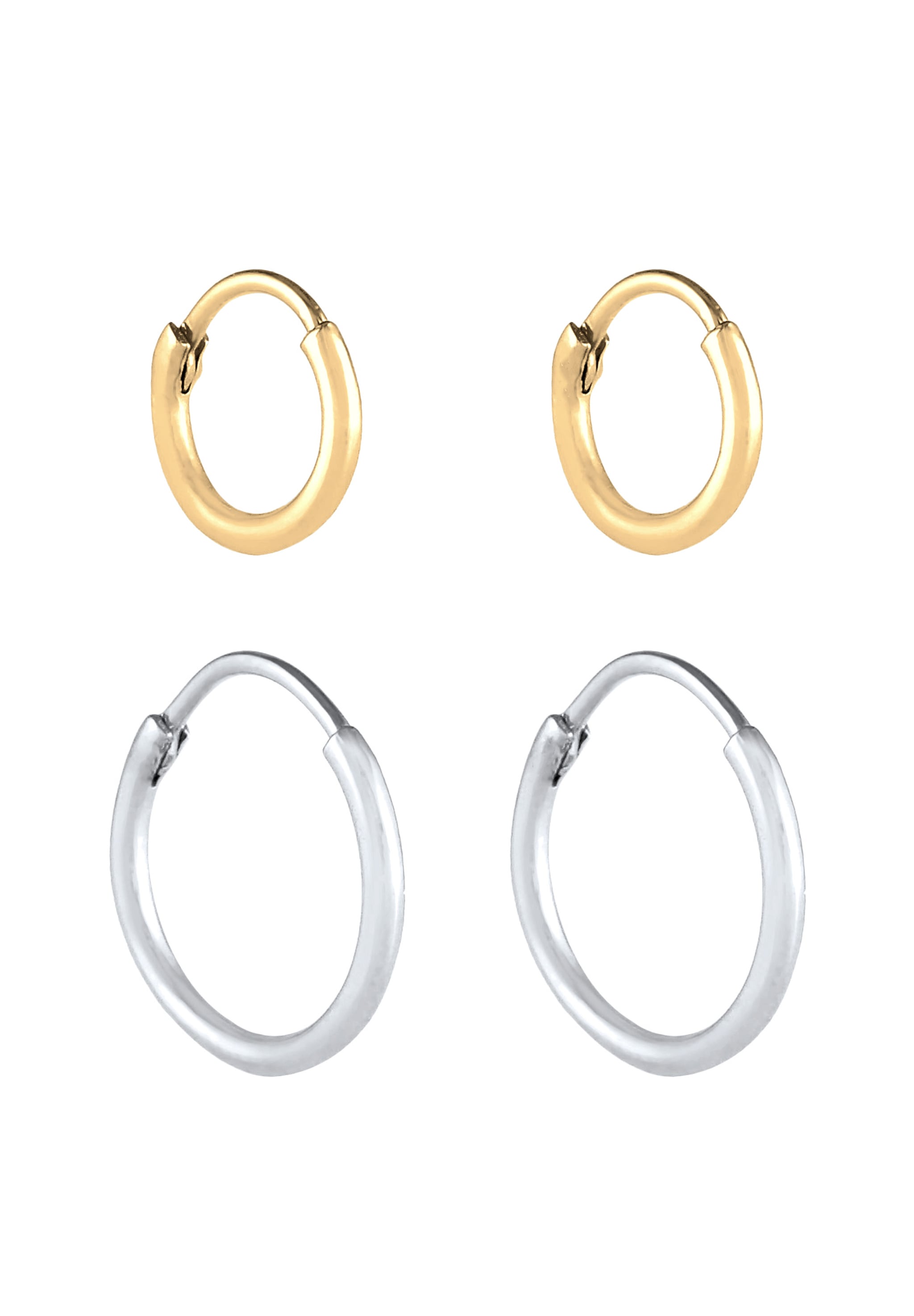 Elli Ohrstecker-Set »Ohrringe Creolen 2er Set 925 Sterling Silber«