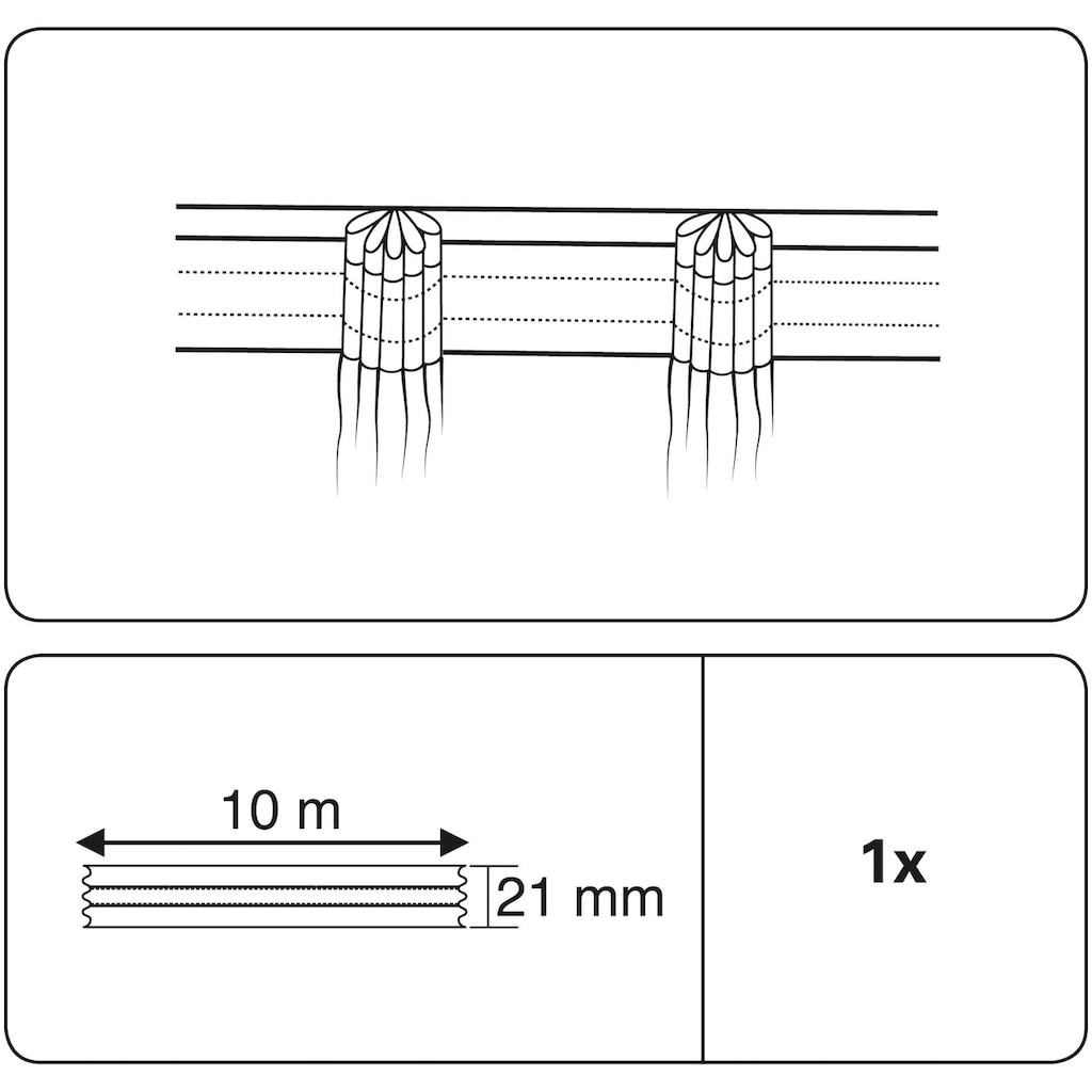 GARDINIA Faltenband »Faltenband 1000«, (1 St.)