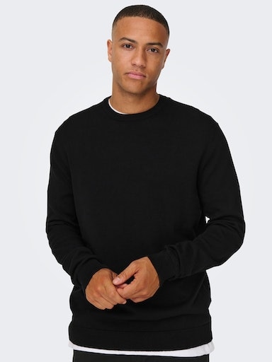 ONLY & SONS Rundhalspullover "ONSALEX 12 SOLID CREW NECK KNIT" günstig online kaufen