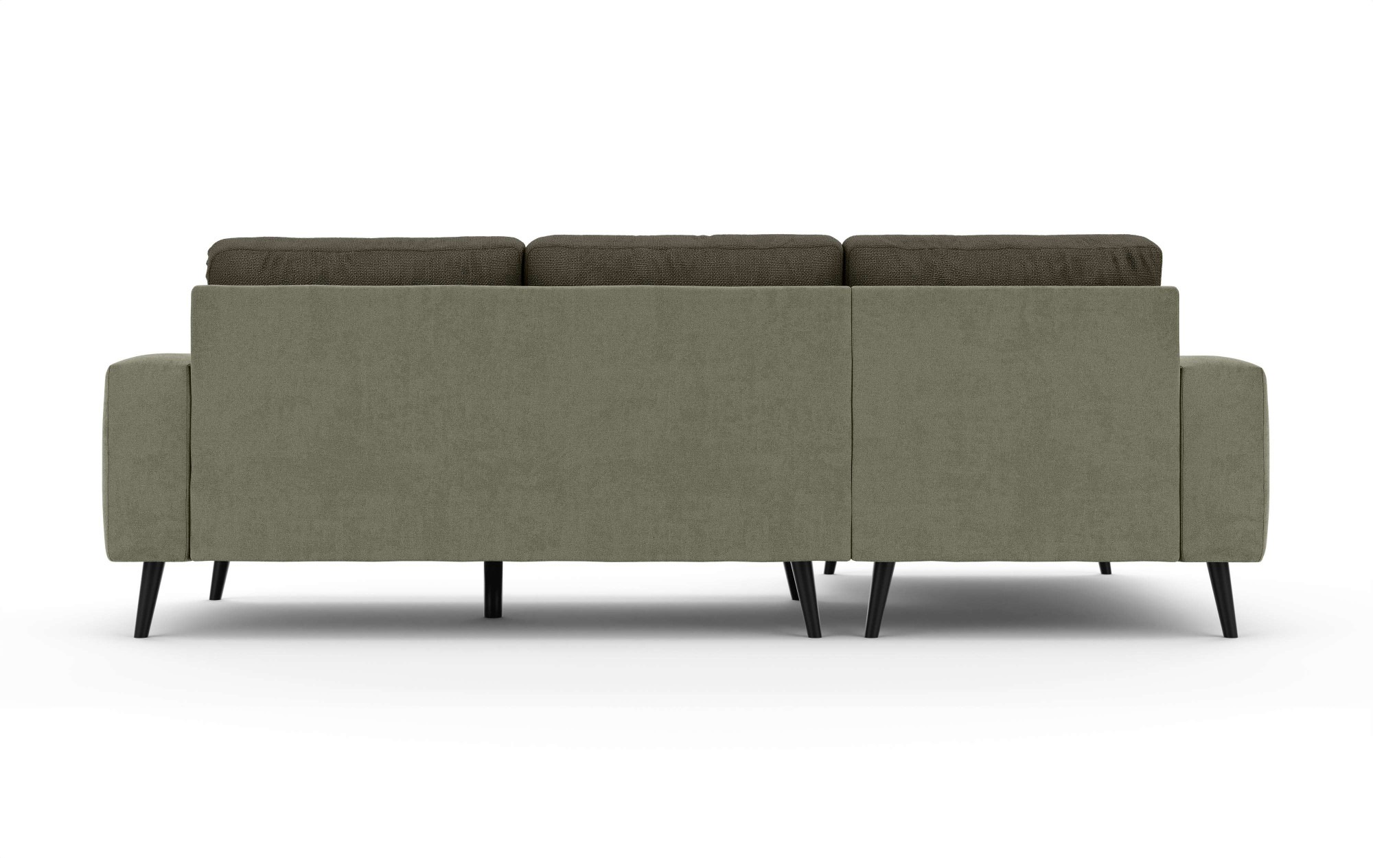 INOSIGN Ecksofa »SERINE mit Recamiere rechts/links bestellbar, Maße B/H/T 253/91/161 cm« L-Form mit Wellenunterfederung, 3 Rückenkissen, ohne Bettfunktion