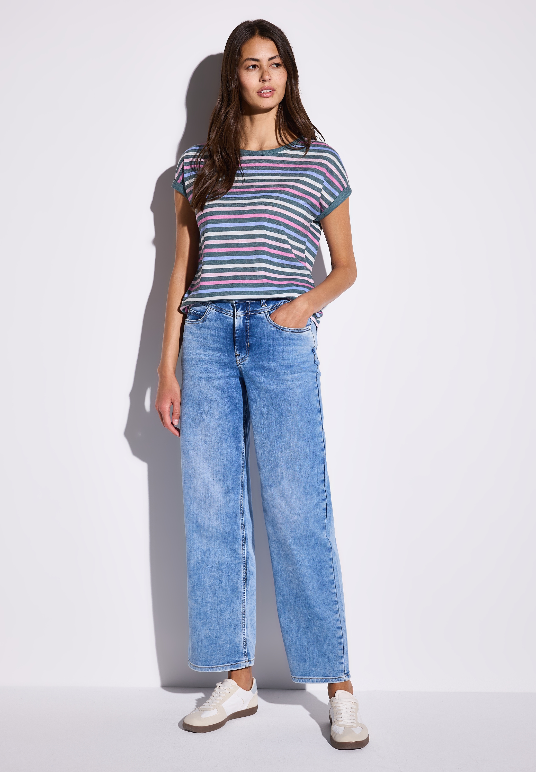 STREET ONE Shirttop, mit Streifenmuster