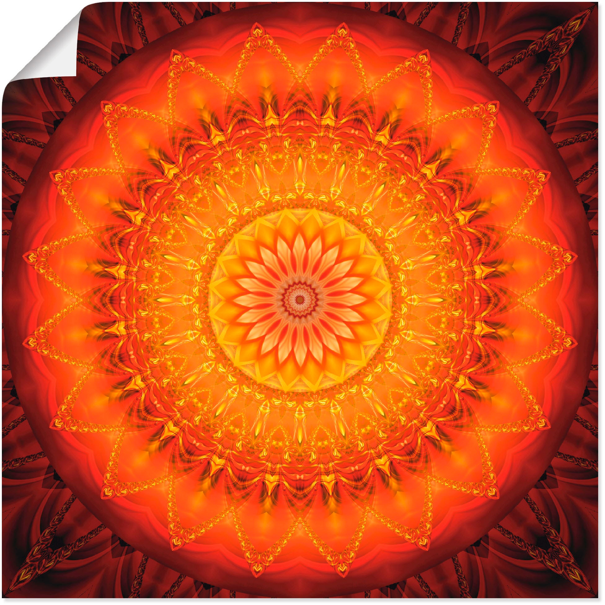 Artland Wandbild "Mandala Energie 1" Muster 1 Stk. tlg. als Leinwandbild, Poster in verschied. Größen