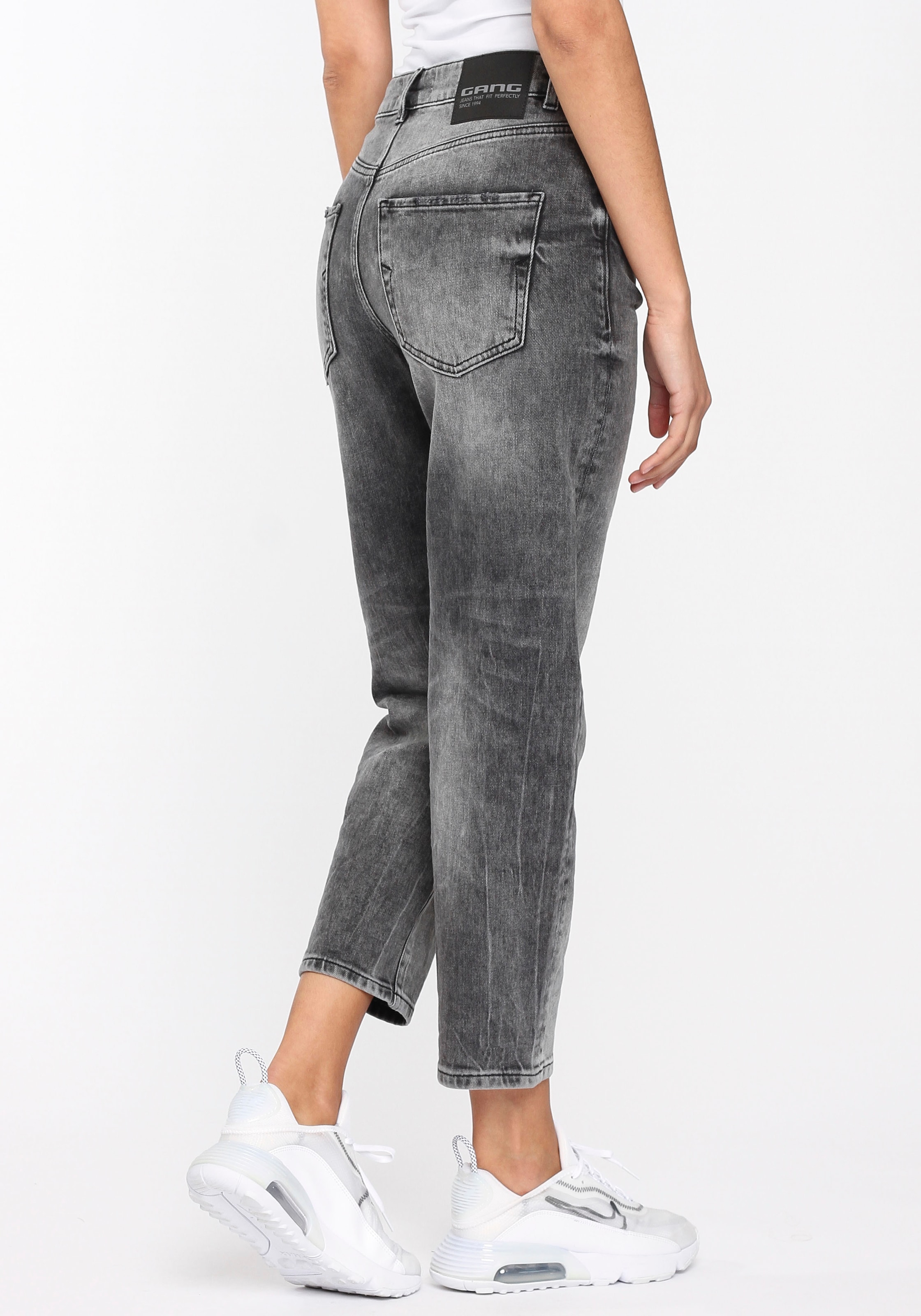 Hüfte »94TILDA«, an der und | in hoch Volumen mit kaufen Loose-fit-Jeans viel Oberschenkel, GANG Taille BAUR für