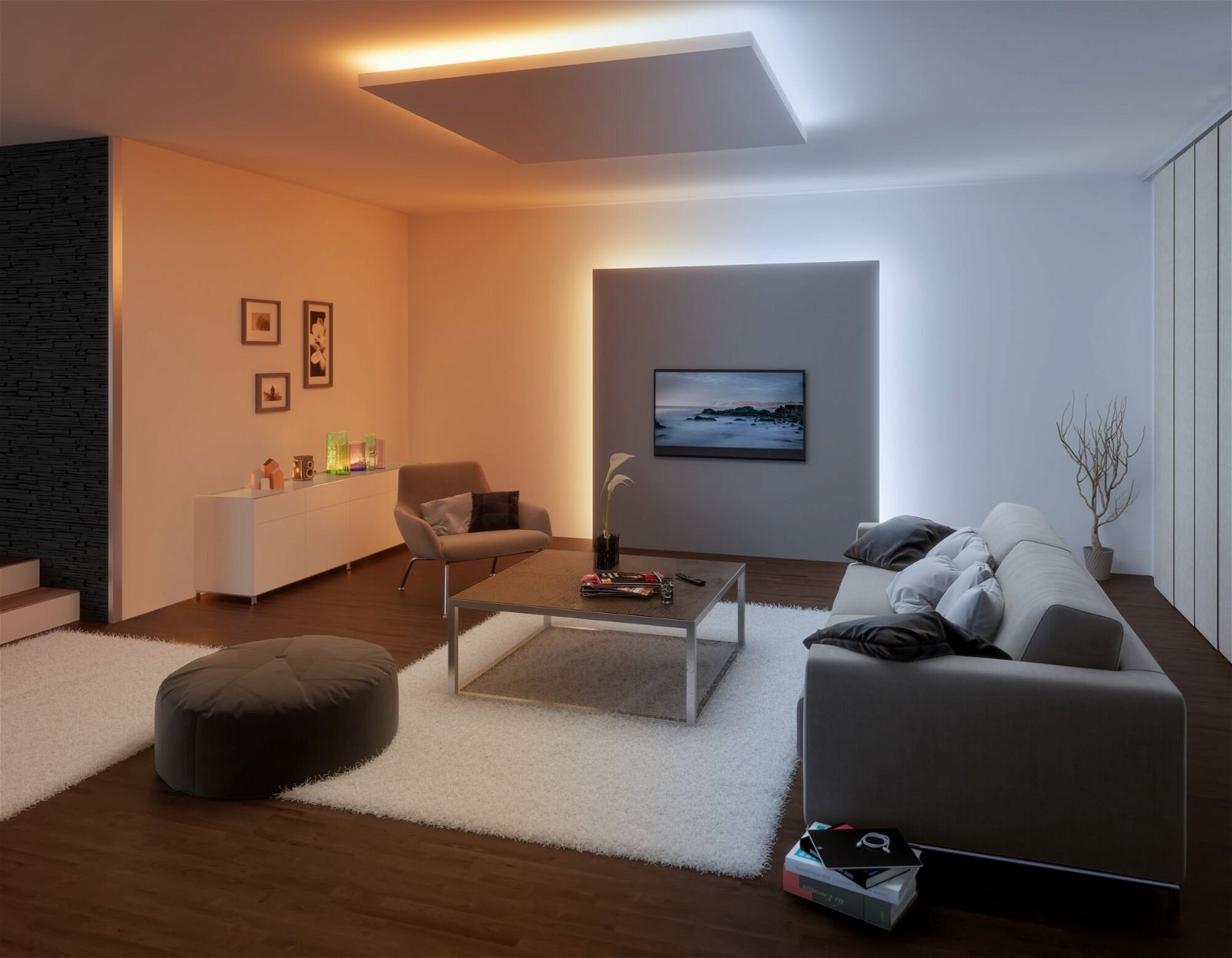 Paulmann LED-Streifen »MaxLED 500 Basisset 3m 20W 230/24V 36VA Silber Kunststoff«, 1 St.-flammig, IP44 Cover 2700K-6500K TunableWhite