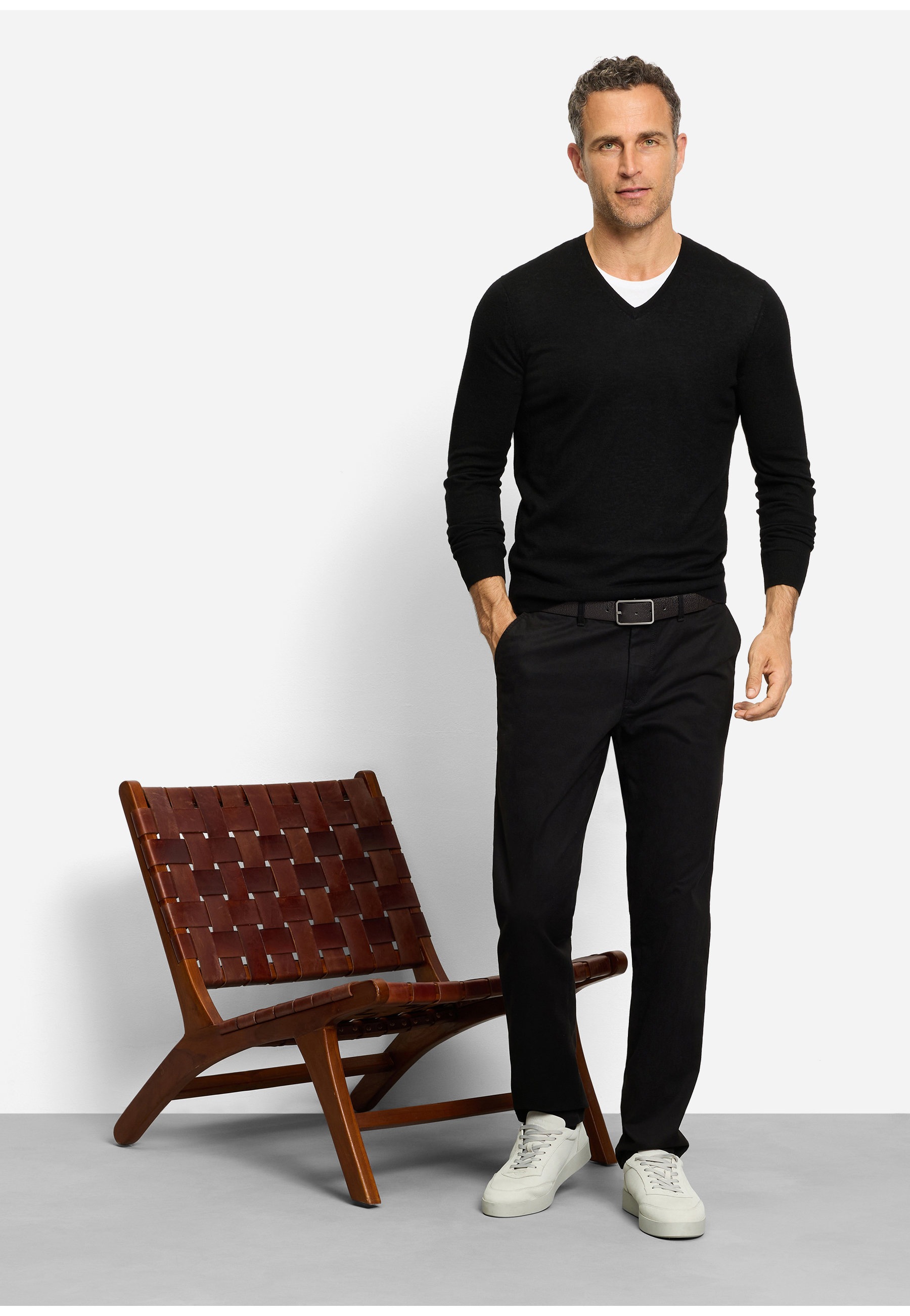 OLYMP Casual Knit Sweater Black XXL 2