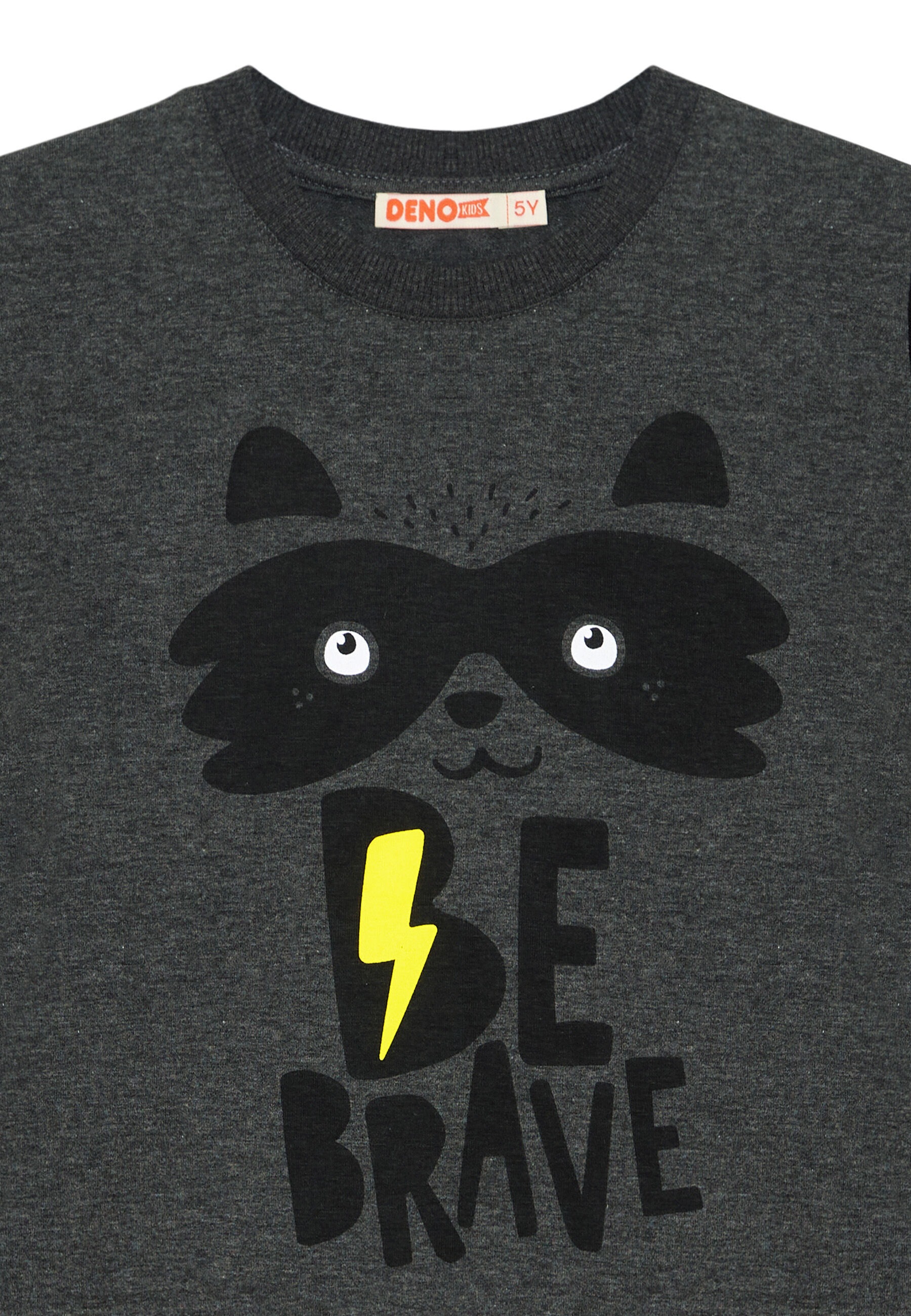 Denokids Hausanzug »Be Brave«, (2 tlg.), mit Raccoon-Held-Motiv