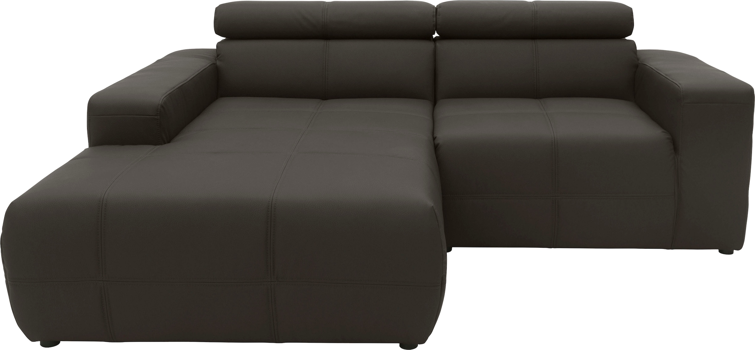 DOMO collection Ecksofa "Brandon, inkl. Kopfteilverstellung, B/T/H: 214/100 günstig online kaufen