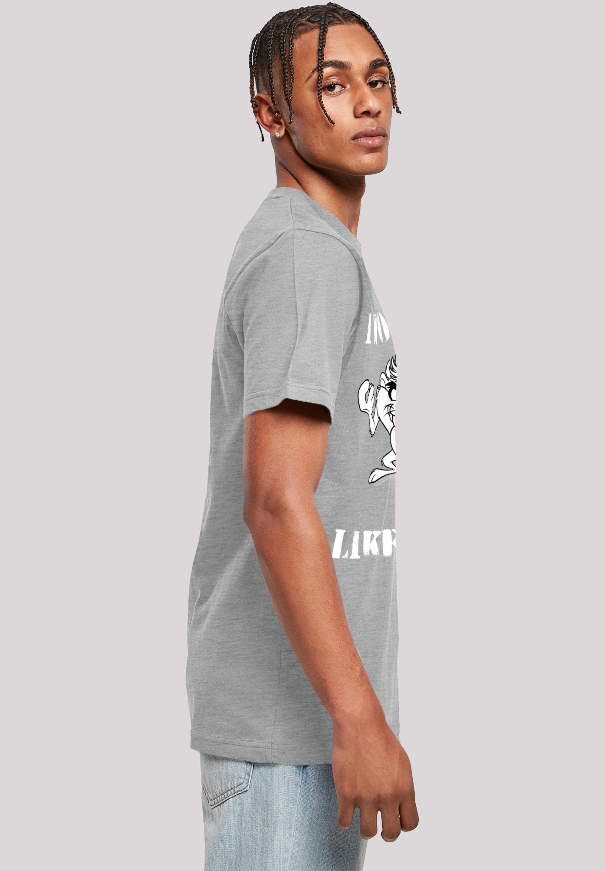 F4NT4STIC T-Shirt »Looney Tunes Taz I Woke Up Like This«, Print