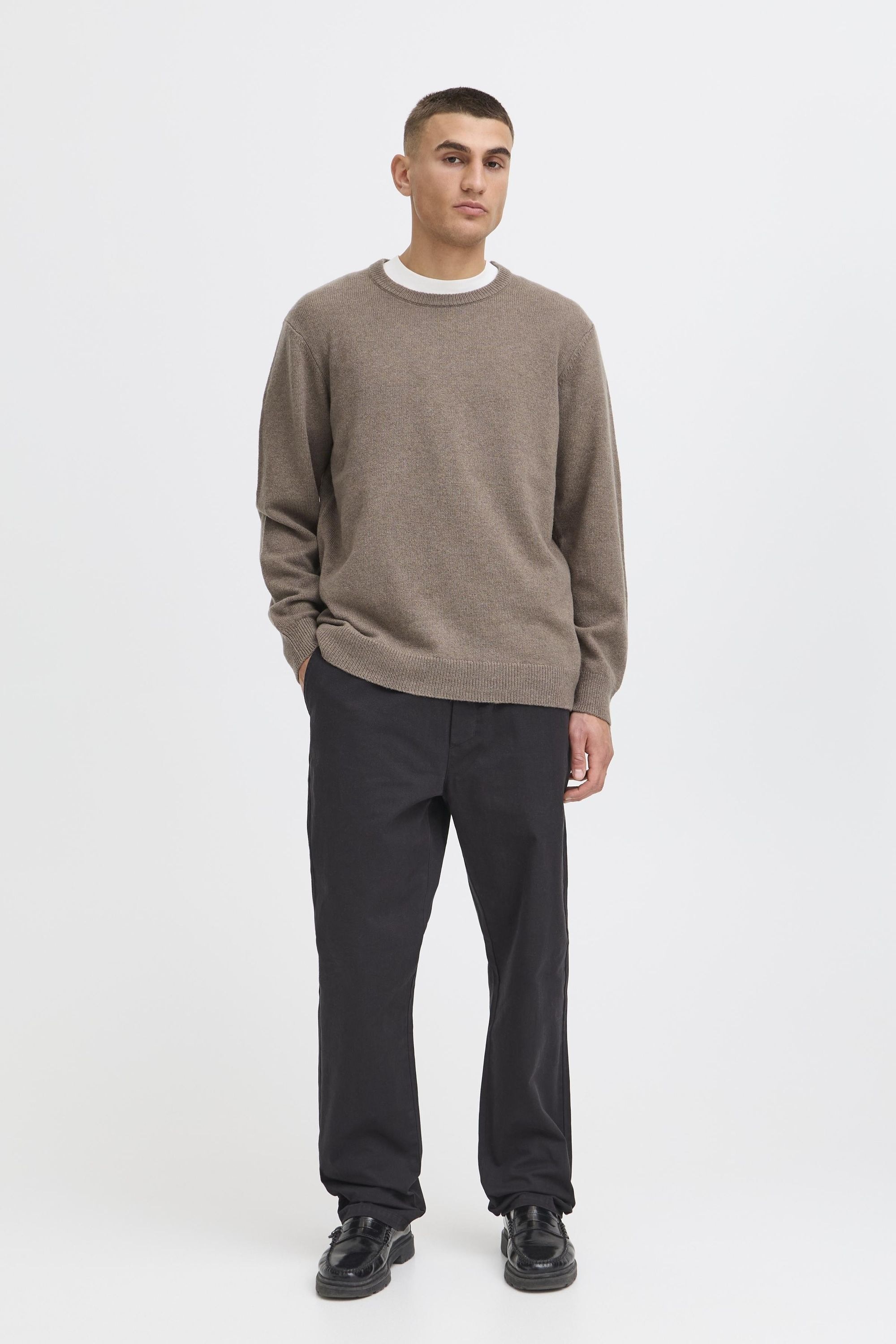 Solid Strickfleece-Pullover "Strickpullover SDRick" günstig online kaufen