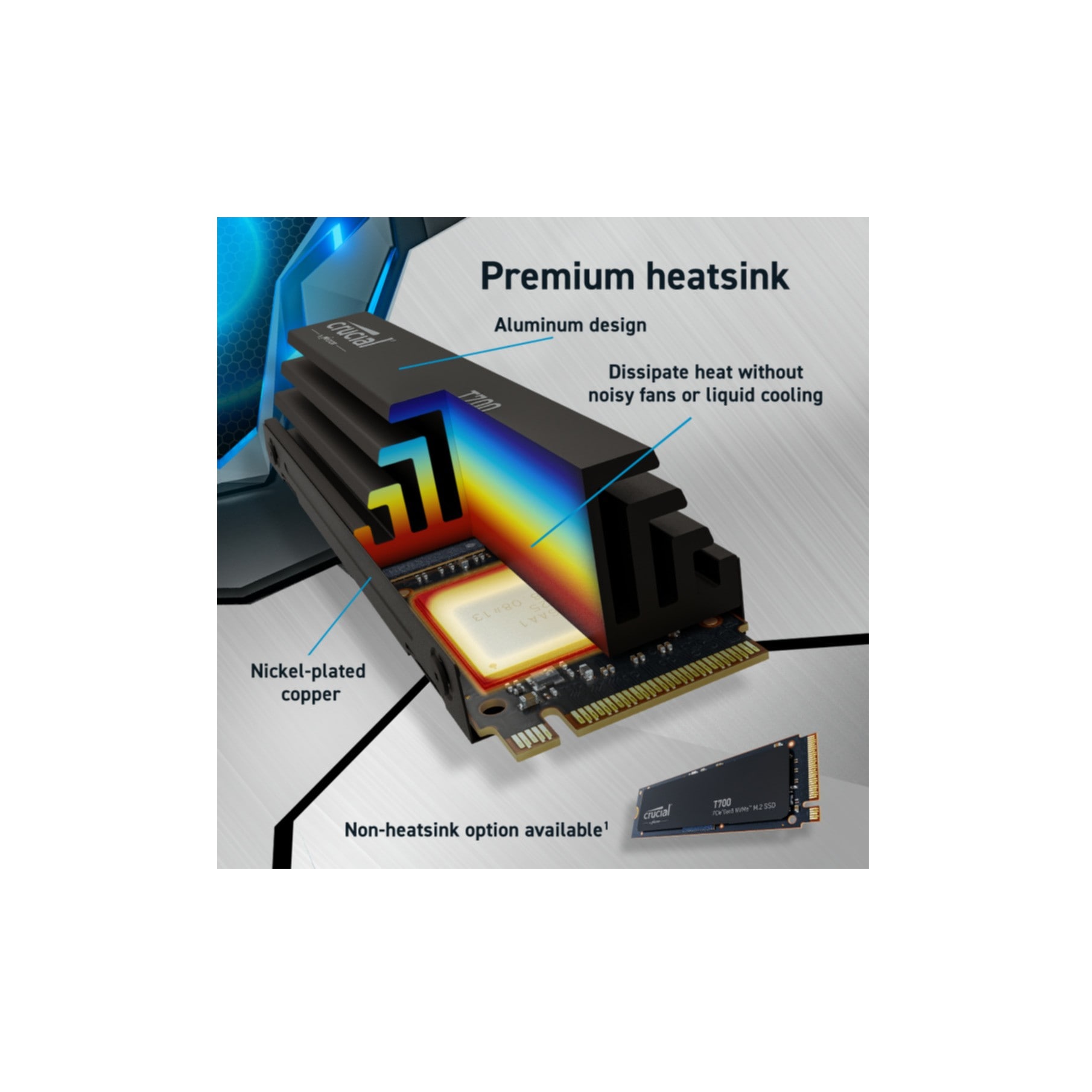 Crucial interne SSD »T700 2 TB«, Anschluss PCI Express 5.0