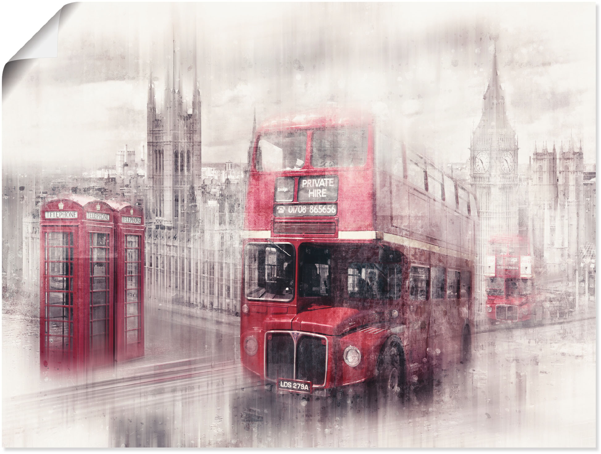 Artland Poster "London Westminster Collage" Gebäude 1 Stk. tlg. als Poster in verschied. Größen