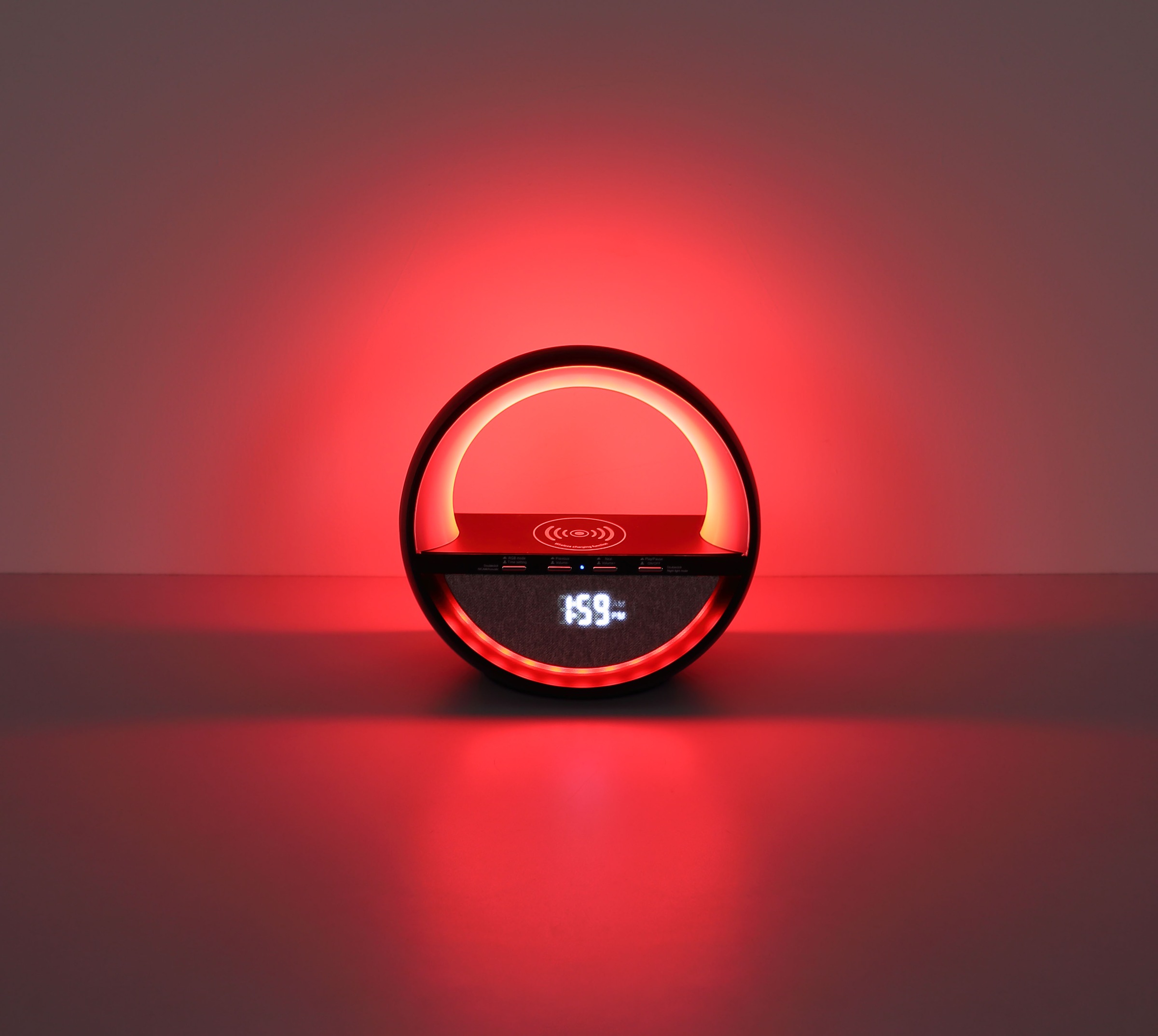 GLOBO LIGHTING Tischleuchte »SOUNDRA« LED-Modul 1 Stk. RGB Tischleuchte mit Touchdimmer, Bluetooth & Akku, USB-C