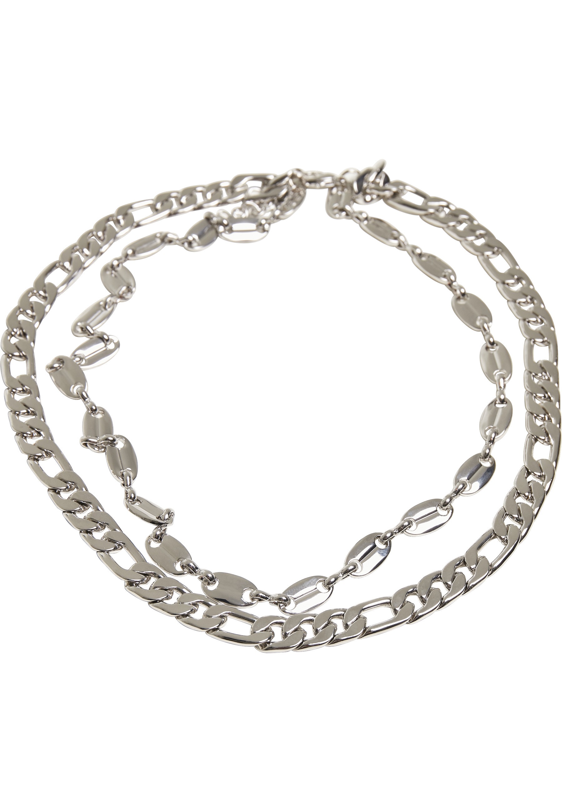 URBAN CLASSICS Damen Edelstahlkette "Urban Classics Unisex Layering Basic Necklace", onesize, Eisen, silber, Eisen, Halsketten