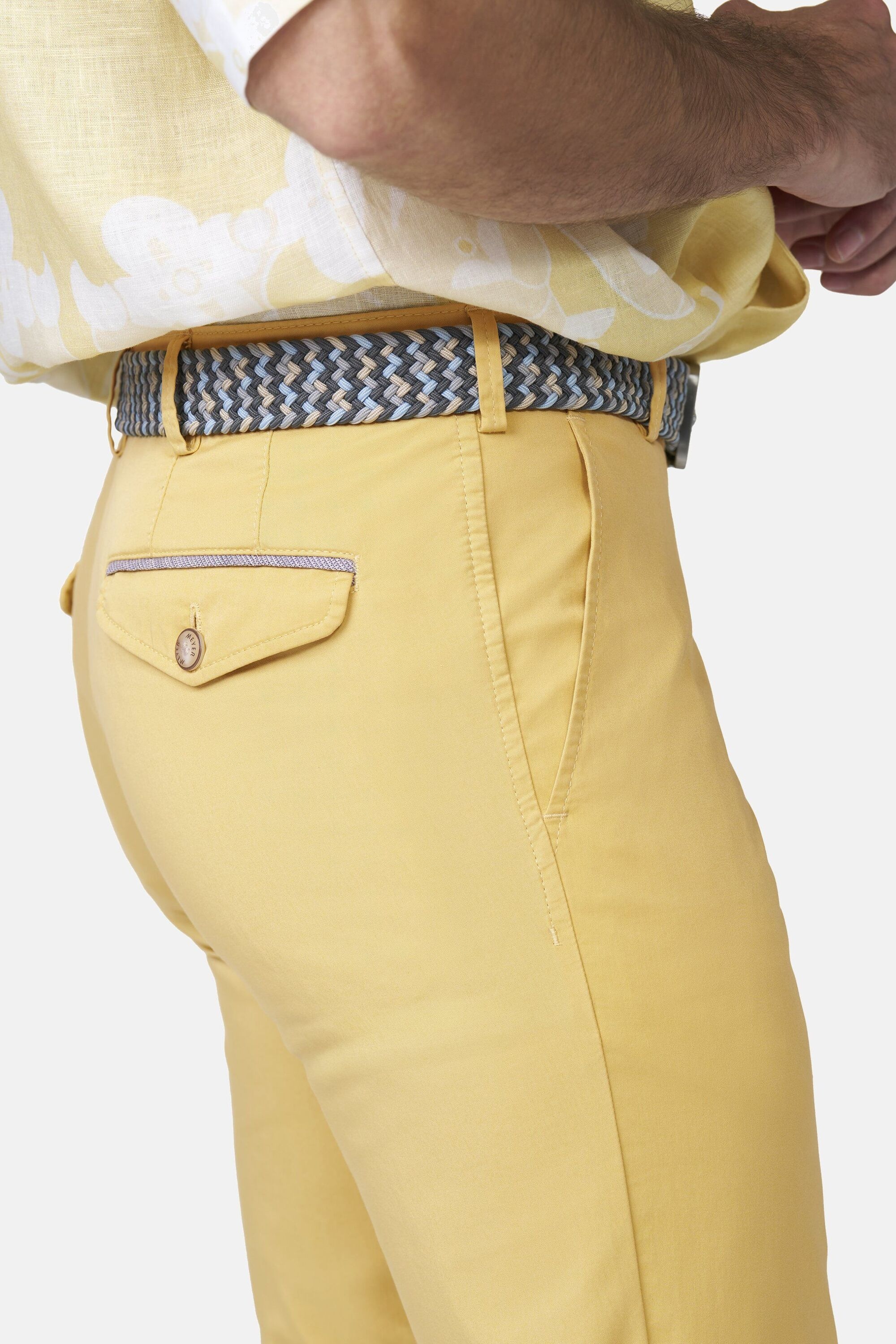 MEYER Chinos »Paris 1-5073«  mit buntem Innenfutter