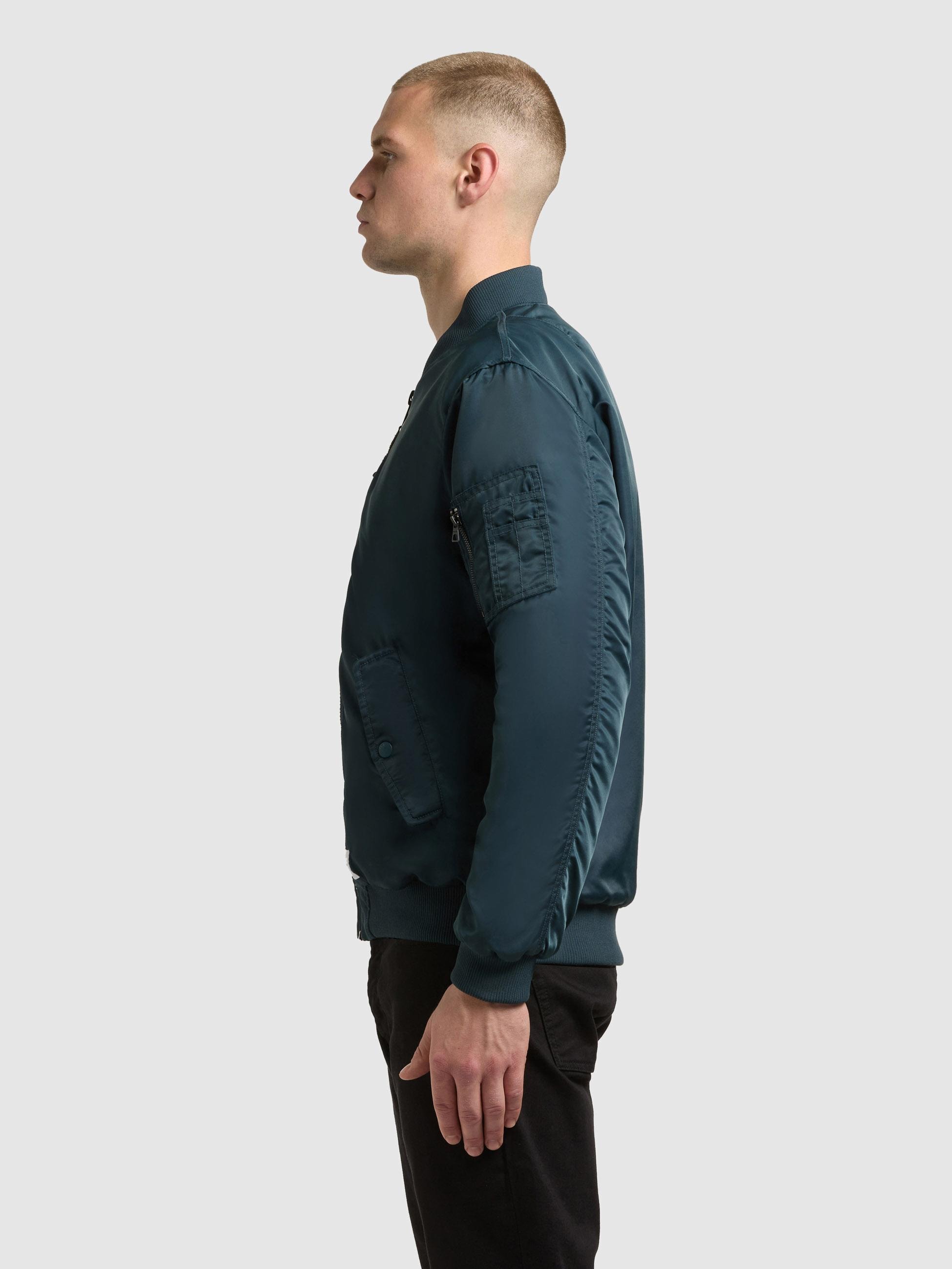 khujo Bomberjacke »Adon« ohne Kapuze Leichte Winterjacke in Shiny-Optik