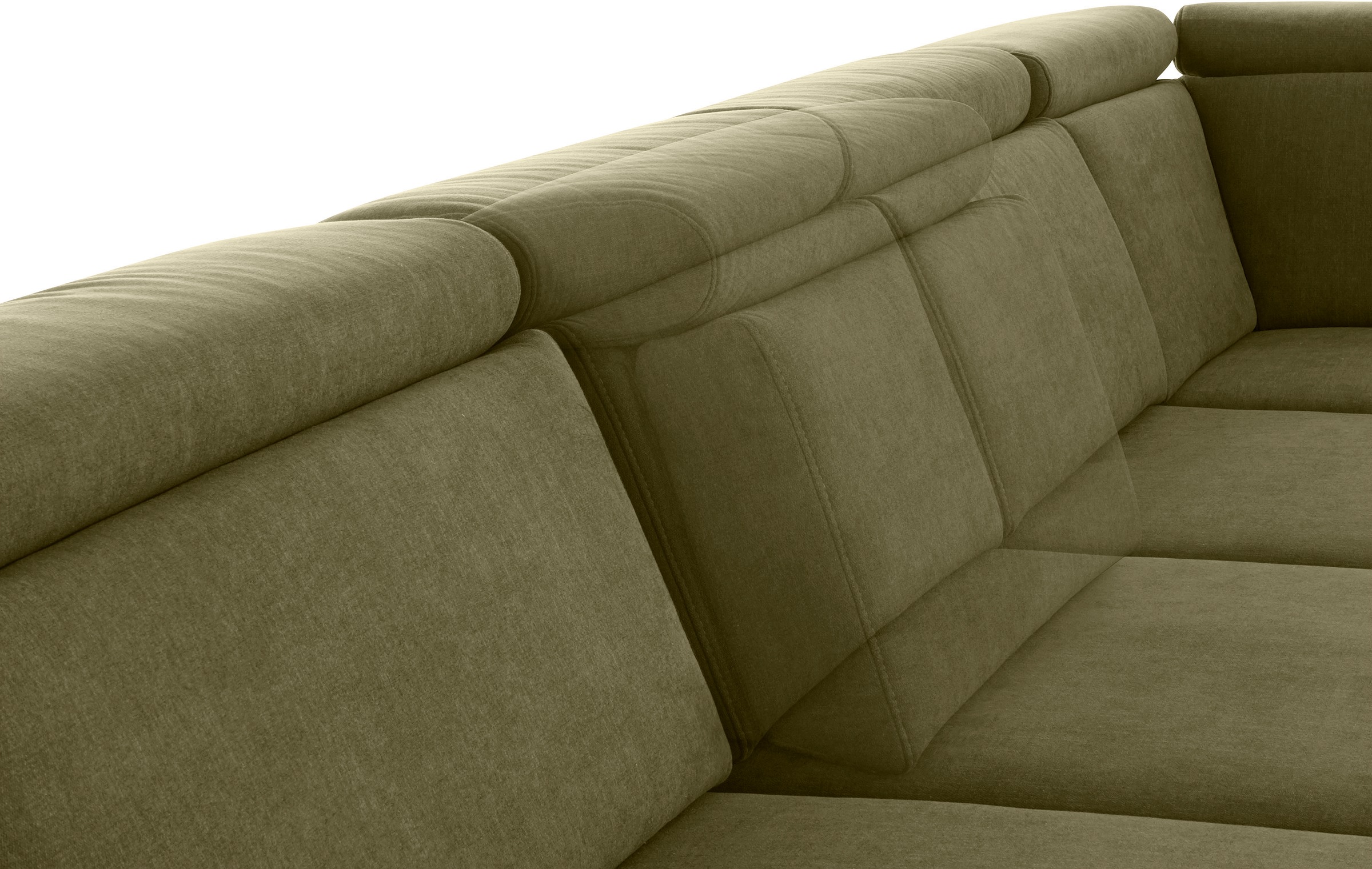 sit&more Wohnlandschaft »Brisbane U-Form«, Fußhöhe 15 cm, inklusive Sitztiefen-, Armteil- und Kopfteilverstellung
