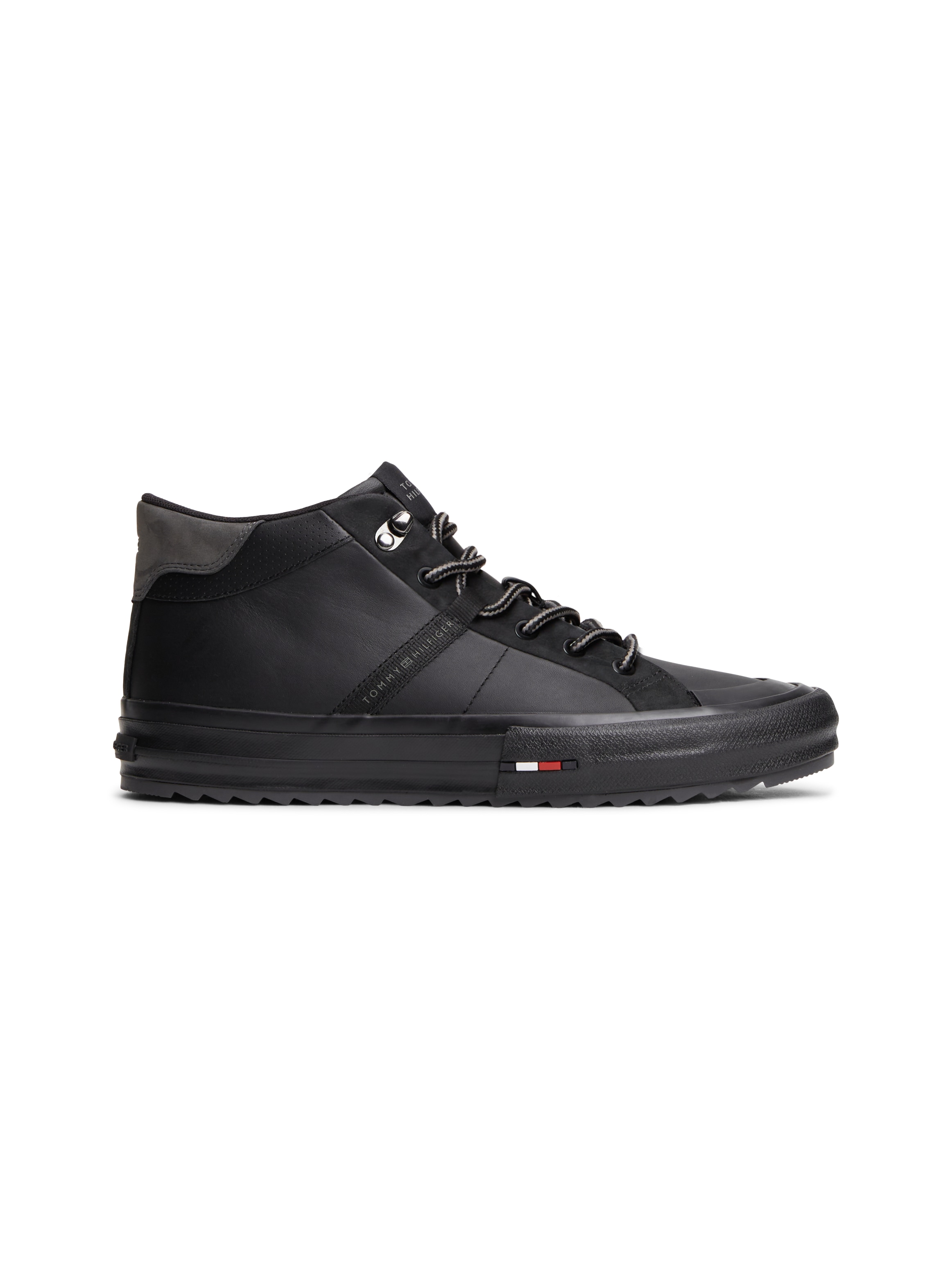 Tommy Hilfiger Sneaker »HARLEM STREET CLEAT WINTER«  Schnürboots, Freizeitboots mit Kontrastbesatz an der Ferse