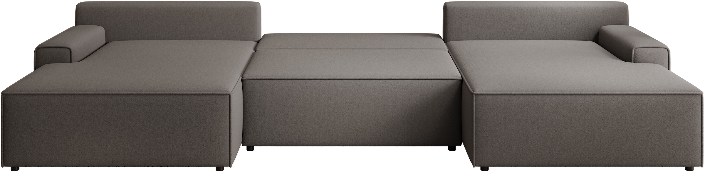 TRENDMANUFAKTUR Wohnlandschaft »Challenge, Schlafsofa mit Bettkasten, Couch in U-Form, Breite 333 cm«, XXL Sofa mit Bettkasten & Schlaffunktion, auch in trendigem Cordstoff