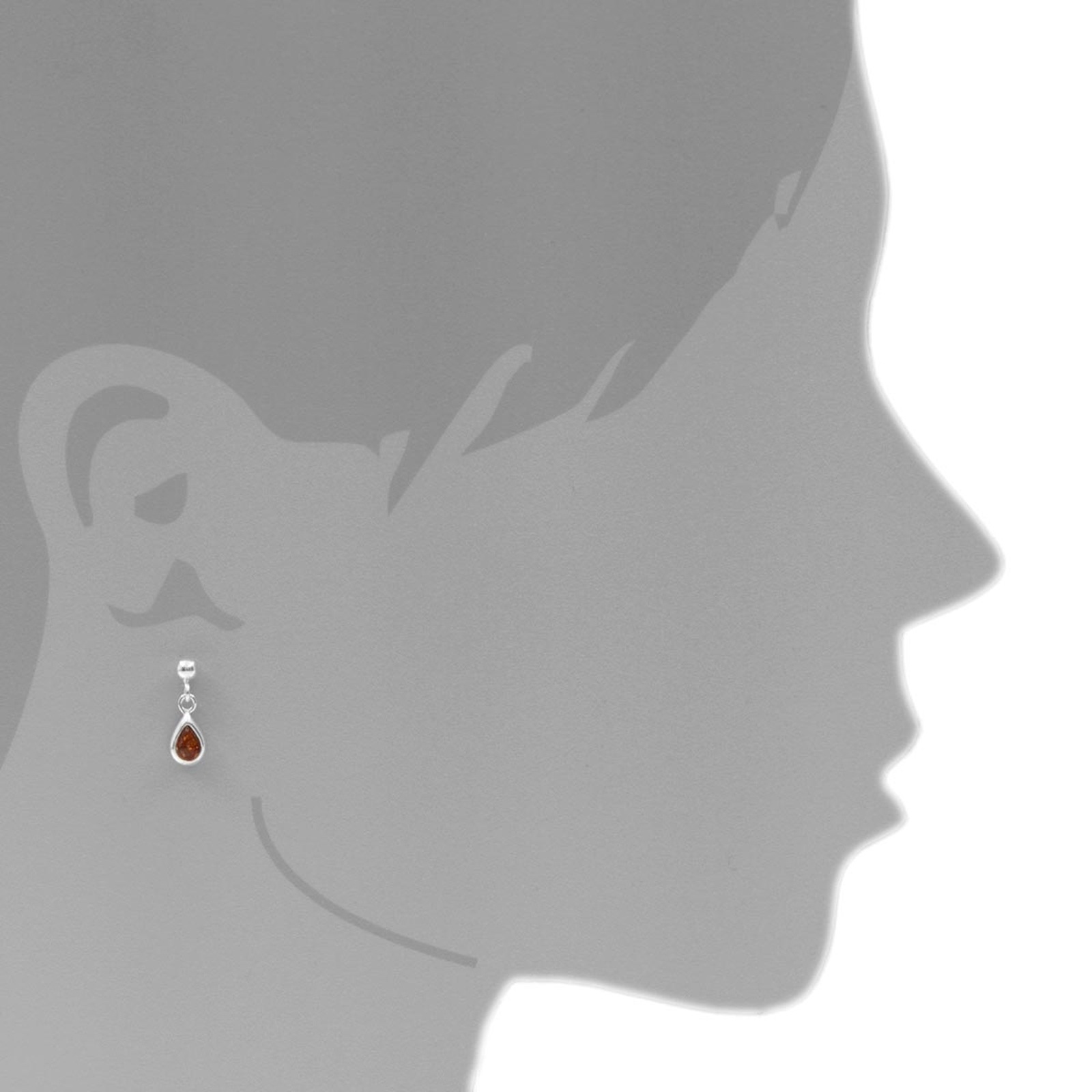 OSTSEE-SCHMUCK Paar Ohrhänger »Ostsee-Schmuck Ohrhänger Classic 6 x 4 mm«, (2 tlg.)