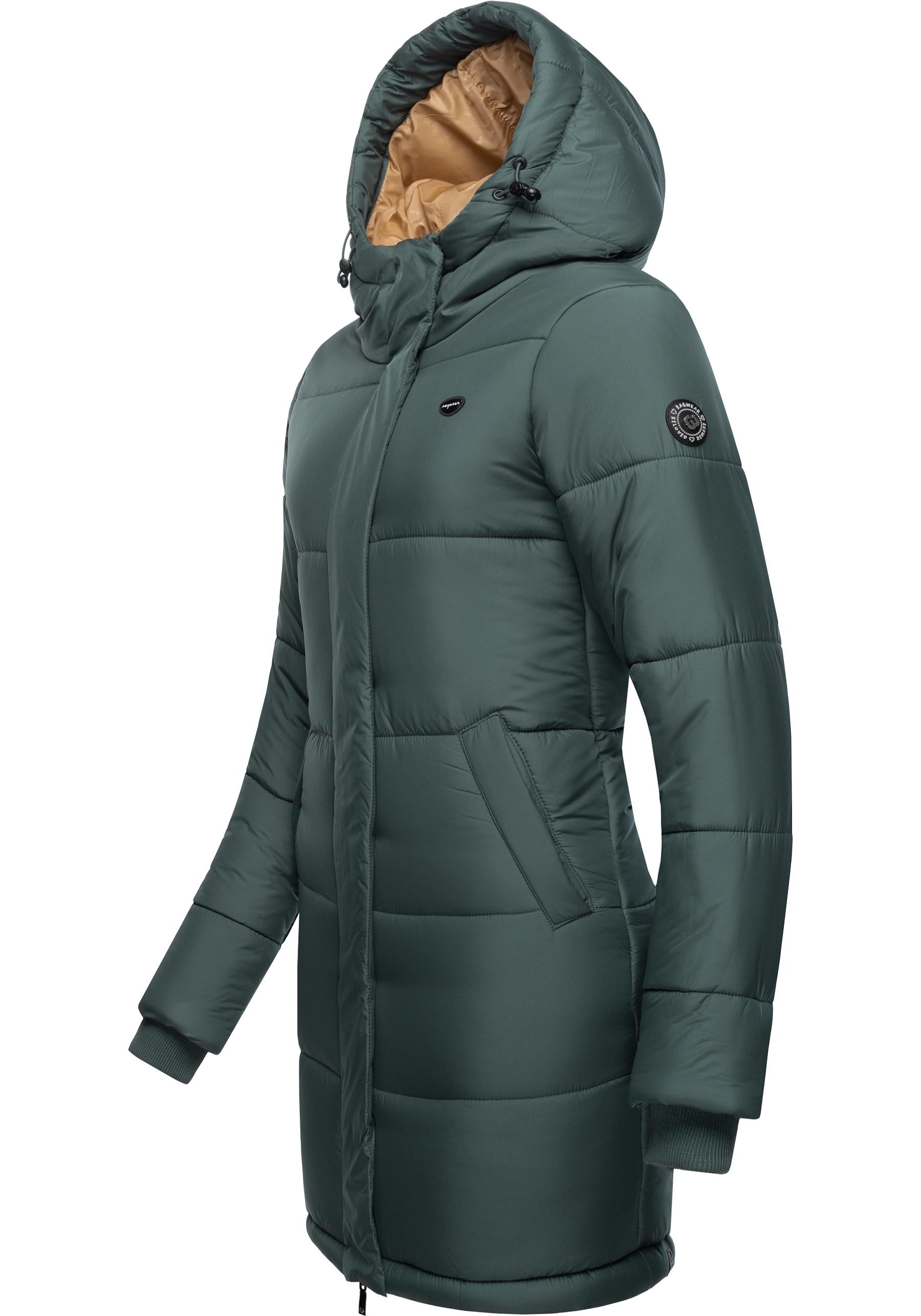 Ragwear Steppmantel "Relive Long Remake", lange Damen Steppjacke mit Kapuze günstig online kaufen