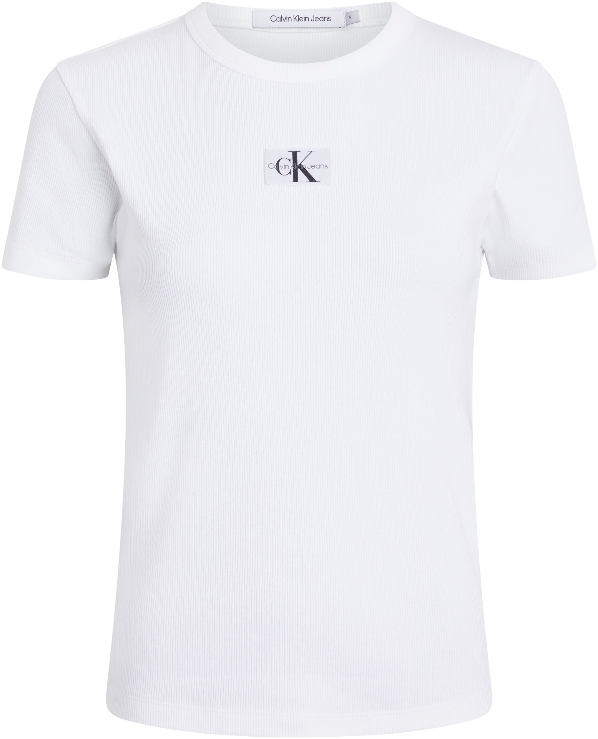 Calvin Klein Jeans T-Shirt »WOVEN LABEL RIB REGULAR TEE« online kaufen |  BAUR