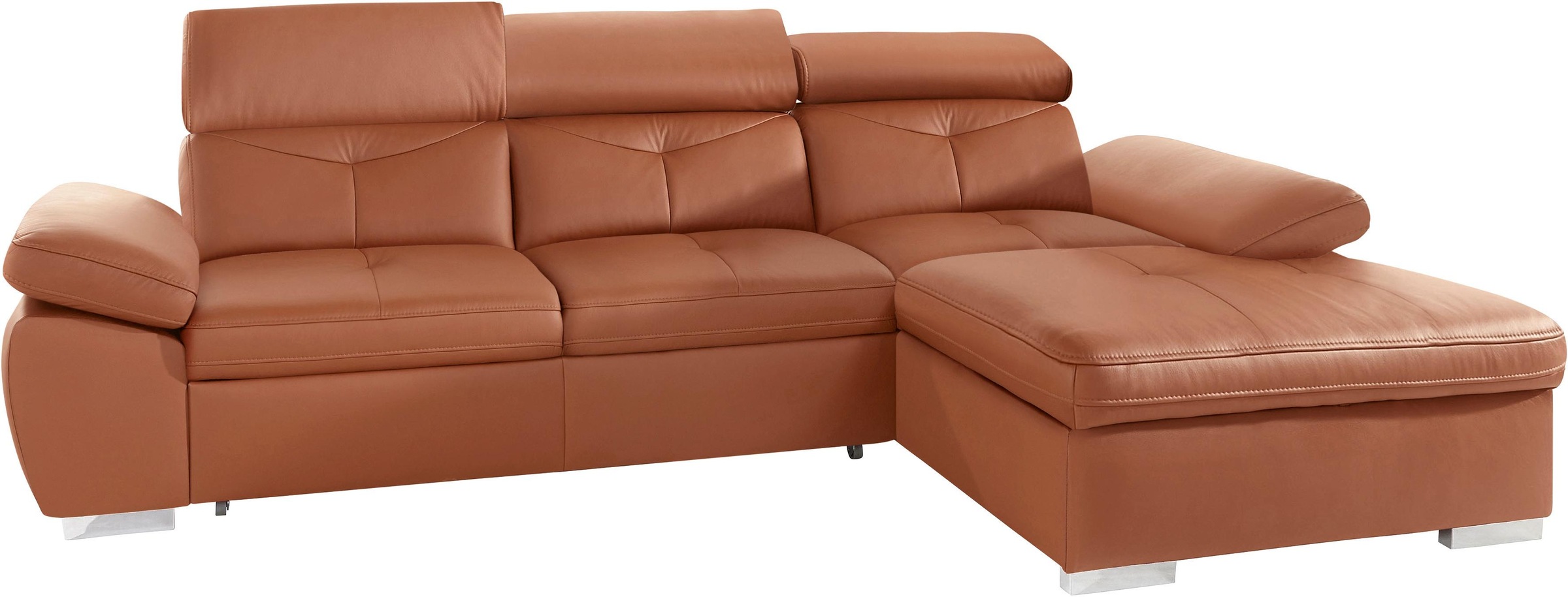 exxpo - sofa fashion Ecksofa "Spring, super bequem, mit Armteil- und Kopfte günstig online kaufen