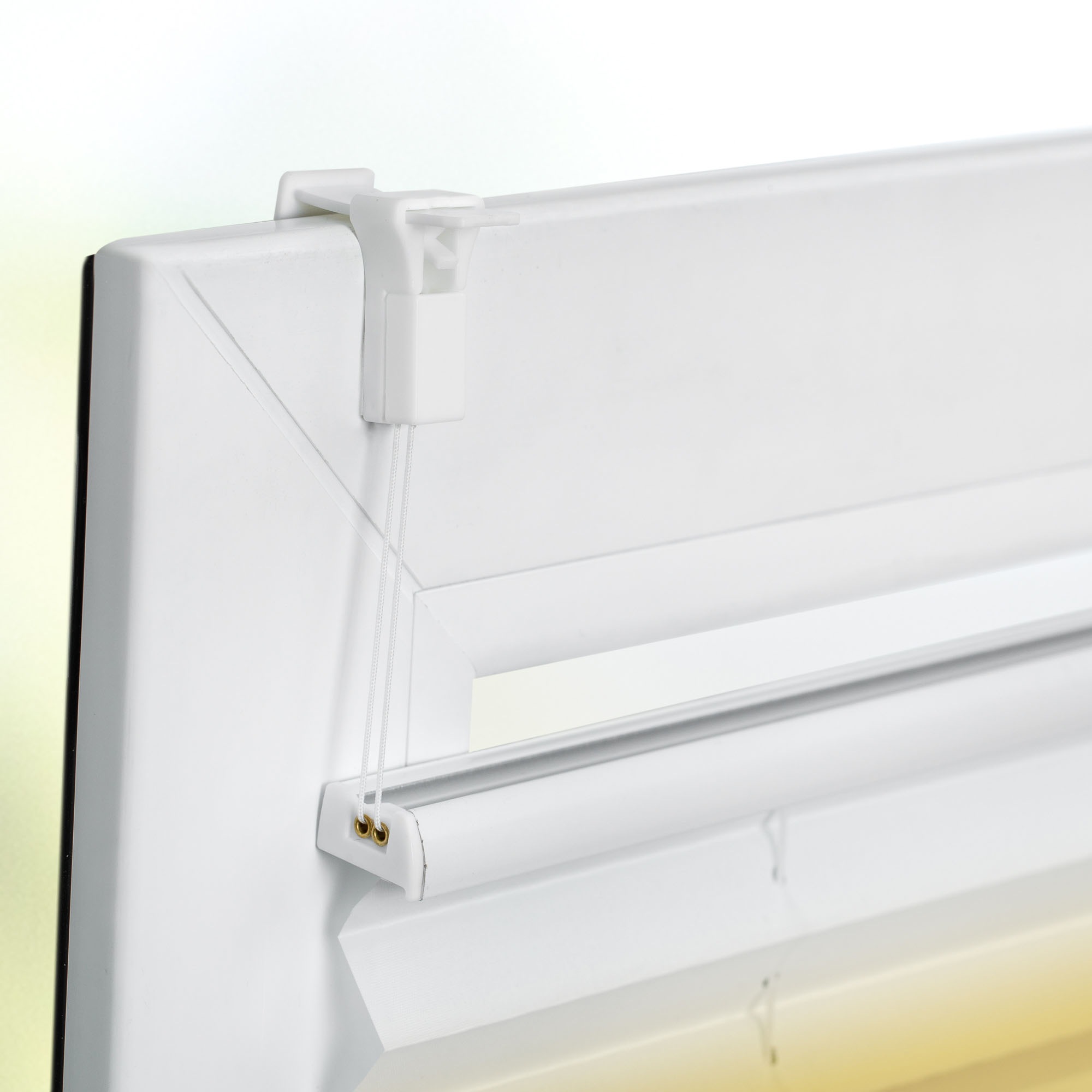 Thumbnail - K-HOME Plissee "Farbverlauf Sunrise" Lichtschutz ohne Bohren verspannt