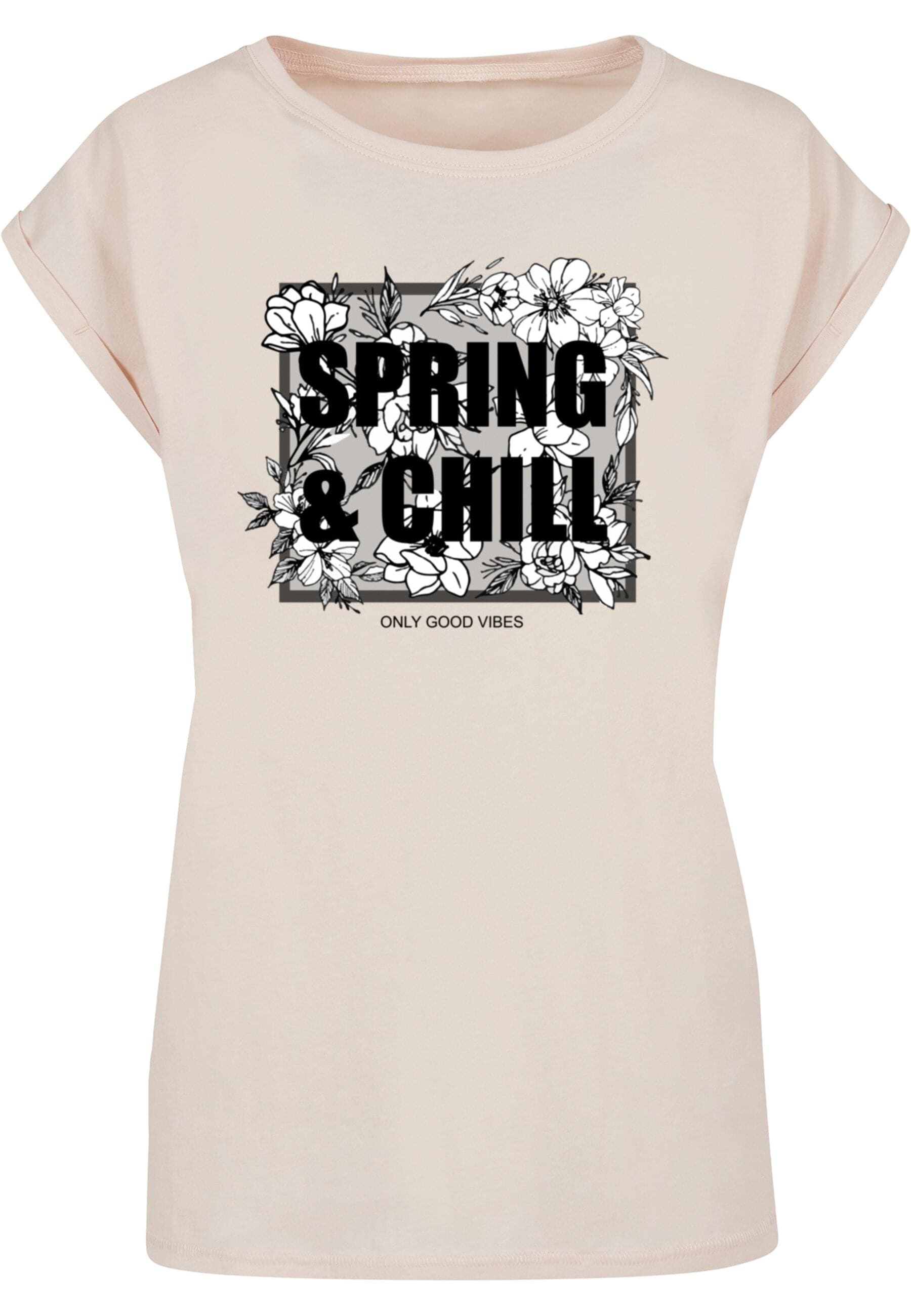 Spring Tee«, bestellen | tlg.) Merchcode T-Shirt »Damen für Ladies Extended Chill BAUR (1 And Shoulder