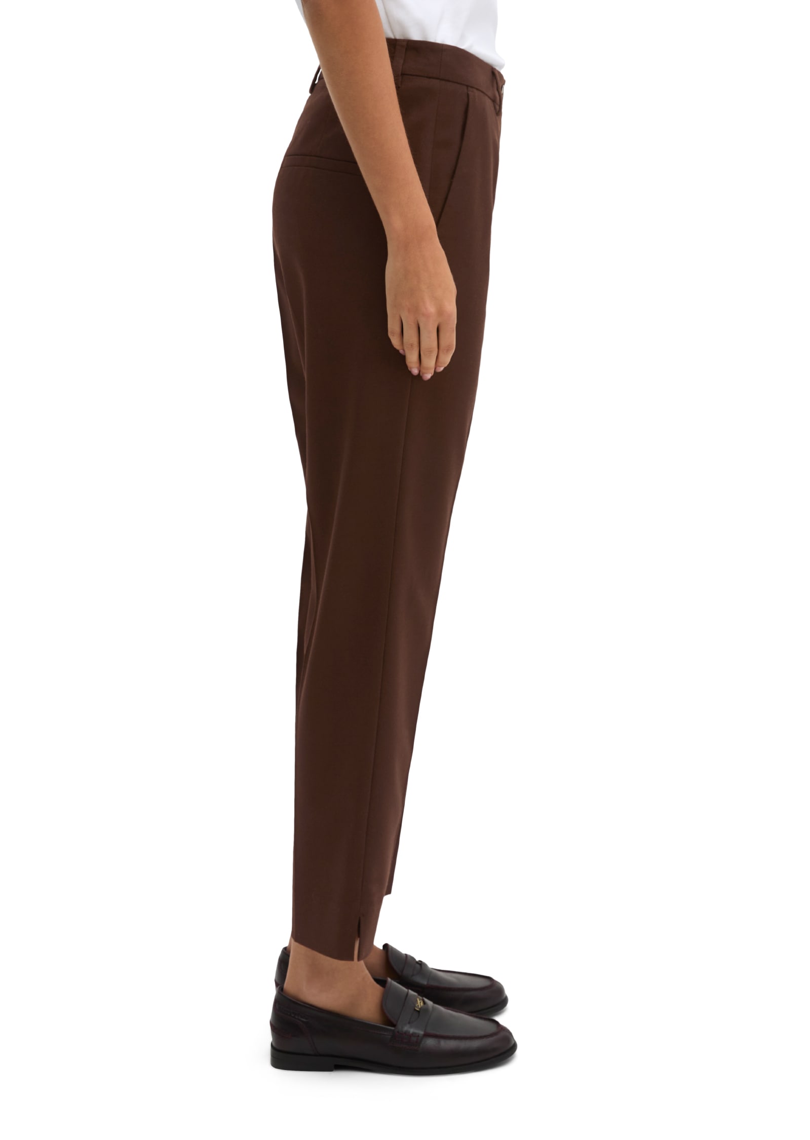 Marc O'Polo Stoffhose  mit geschlitztem Saum, Slim Fit