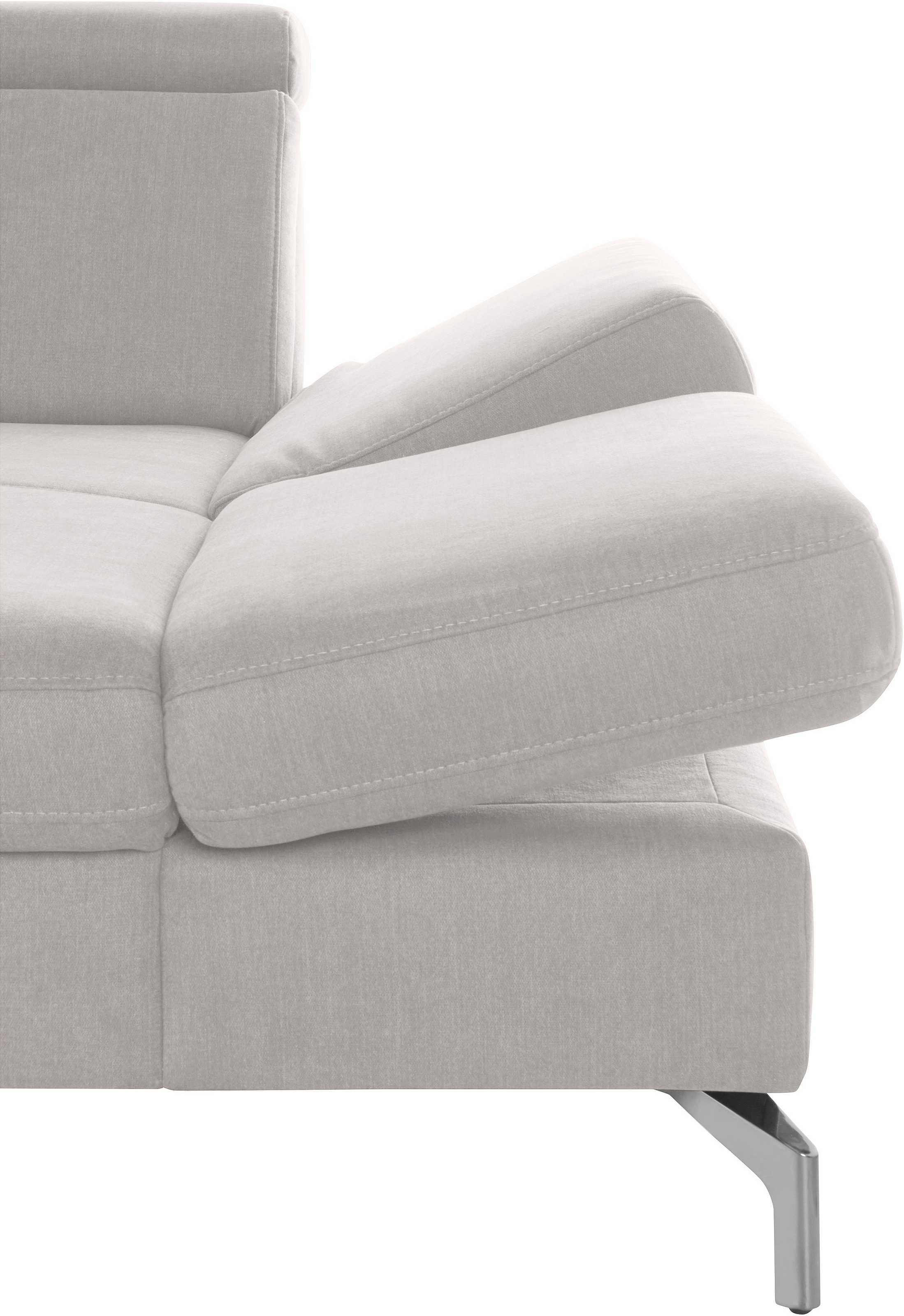 sit&more Wohnlandschaft »Brisbane U-Form« Fußhöhe 15 cm, inklusive Sitztiefen-, Armteil- und Kopfteilverstellung
