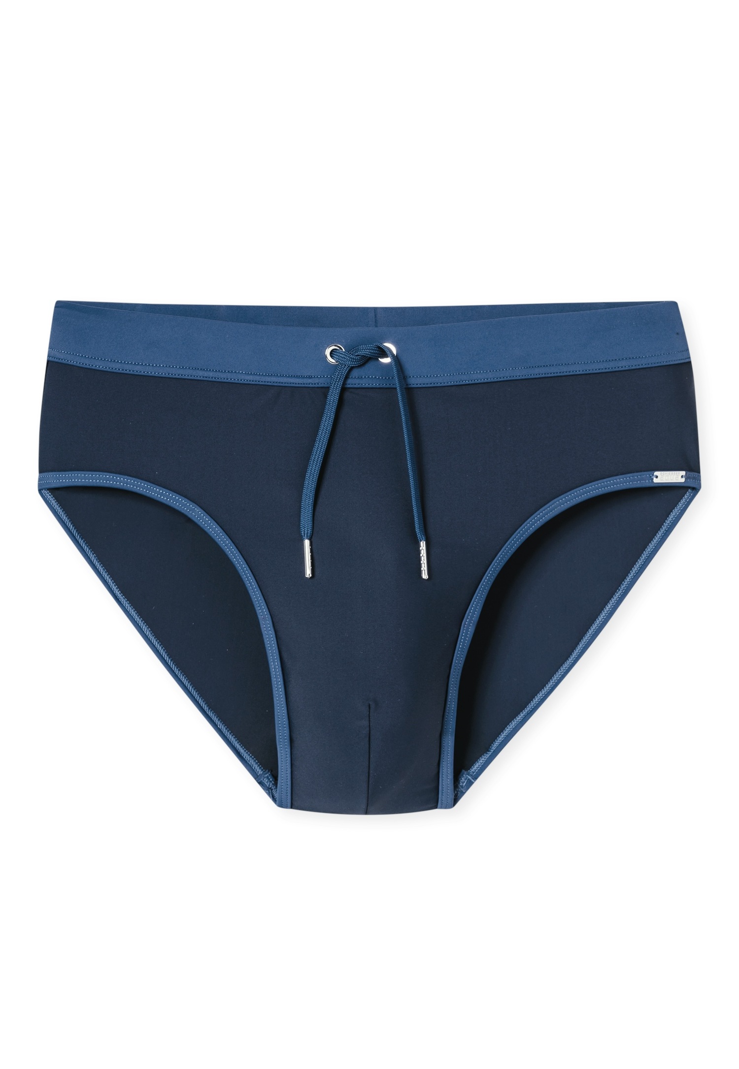 Schiesser Badeslip "Aqua" kontrastfarbener Bund mit Kordel günstig online kaufen