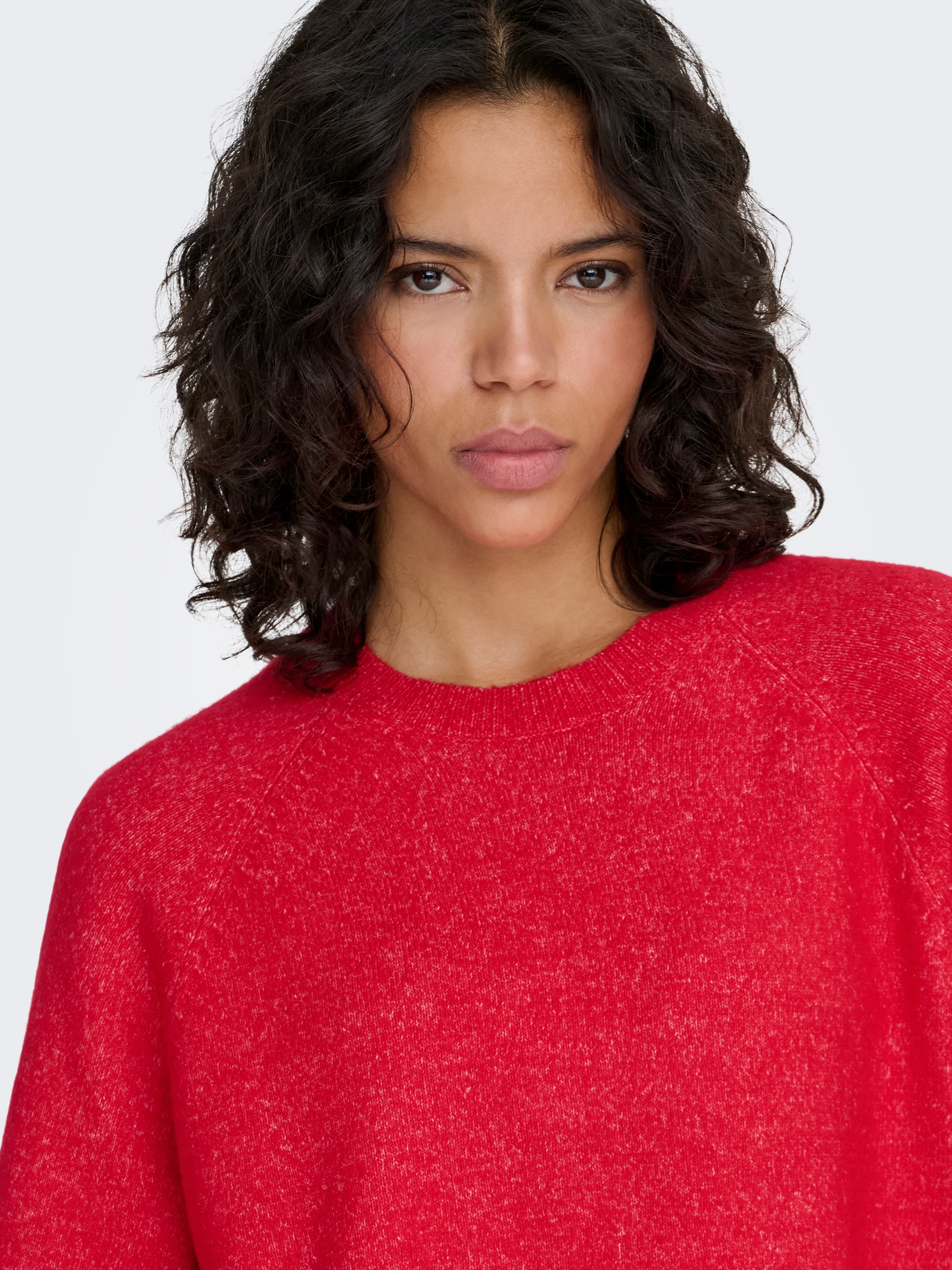 ONLY Strickpullover »ONLSIMONI 3/4 PULLOVER KNT NOOS« Materialmix, regular fit
