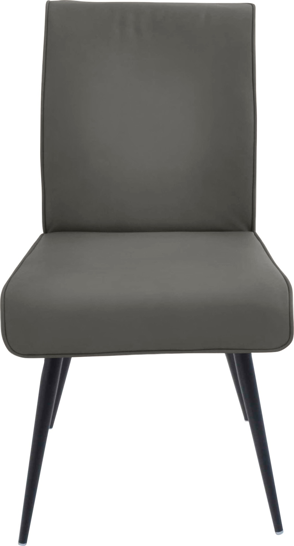 K+W Komfort & Wohnen 4-Fußstuhl »Giacomo I«, 1 St., Leder CLOUD, 4- Fußstuhl mit umlaufenden 4mm Keder am Rücken und Sitz, Metallfüße
