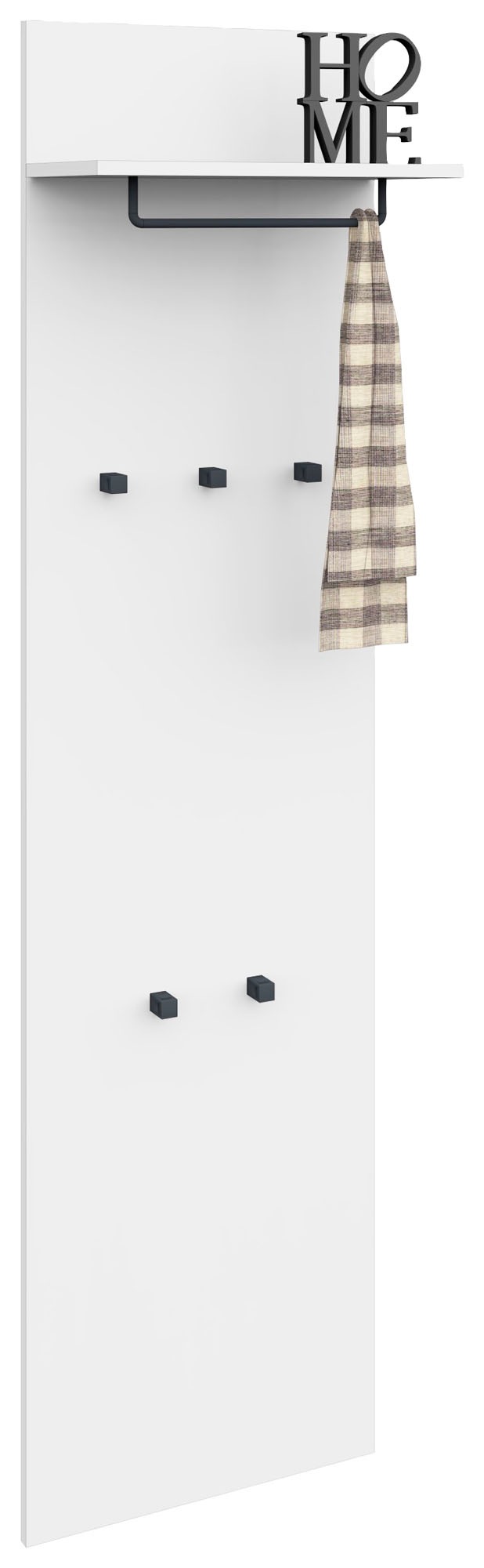 borchardt Möbel Garderobenpaneel "Tom, Höhe 160 cm" 5 Haken, Kleiderstange günstig online kaufen