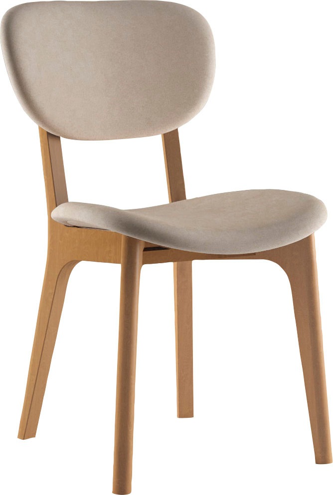 INOSIGN Stuhl "COZY Made in Italy" (Set) 2 Stk. Microfaser Gestell in Buche günstig online kaufen