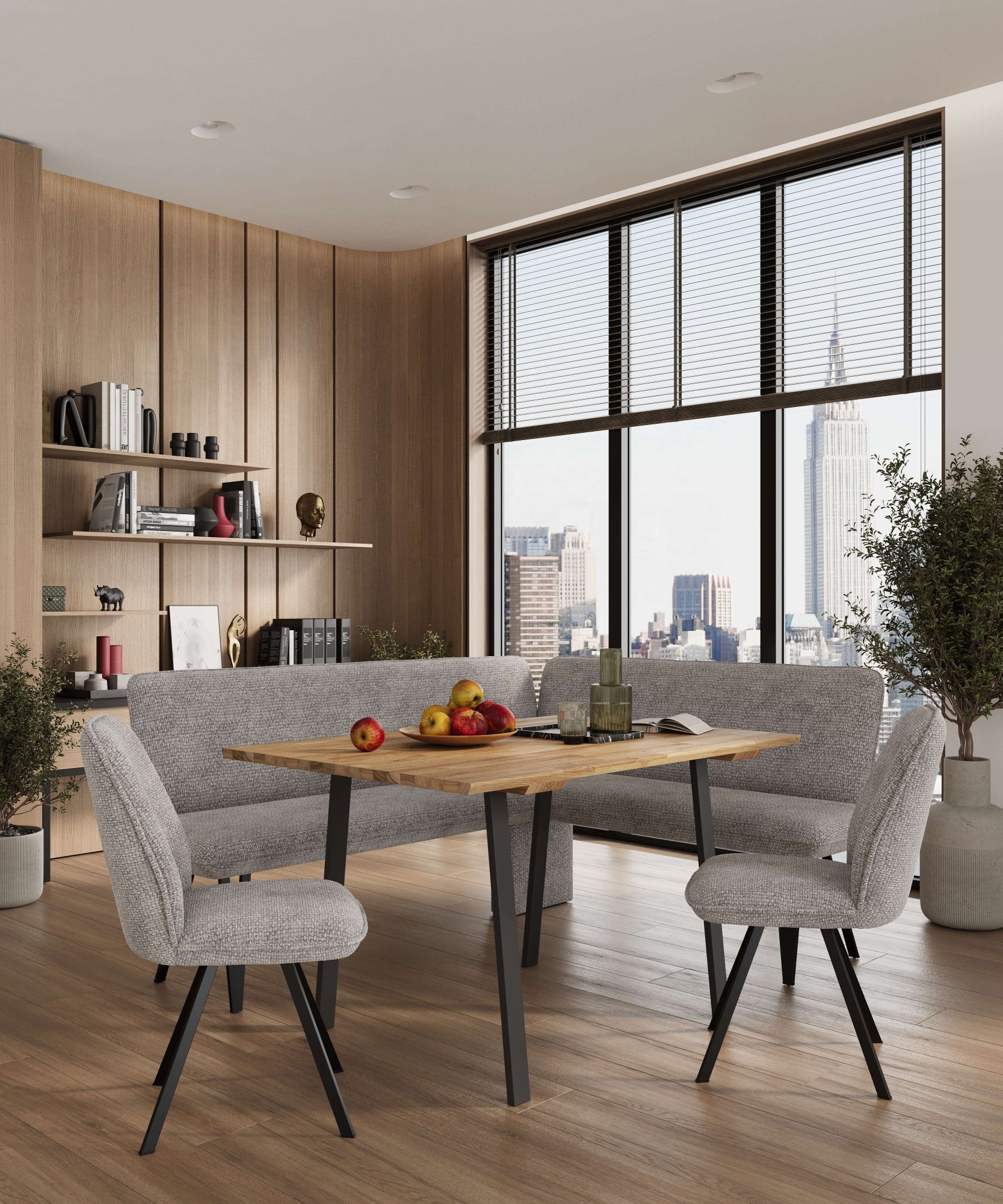 Home affaire Eckbank "Mily Küchenbank, Polsterbank, Esszimmerbank, 205x164 günstig online kaufen