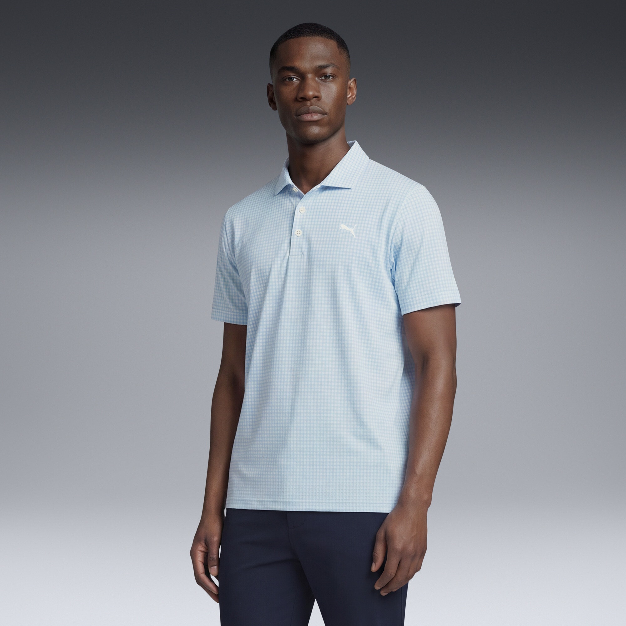 PUMA Poloshirt »CLOUDSPUN Mono Check Golfpolo Herren«