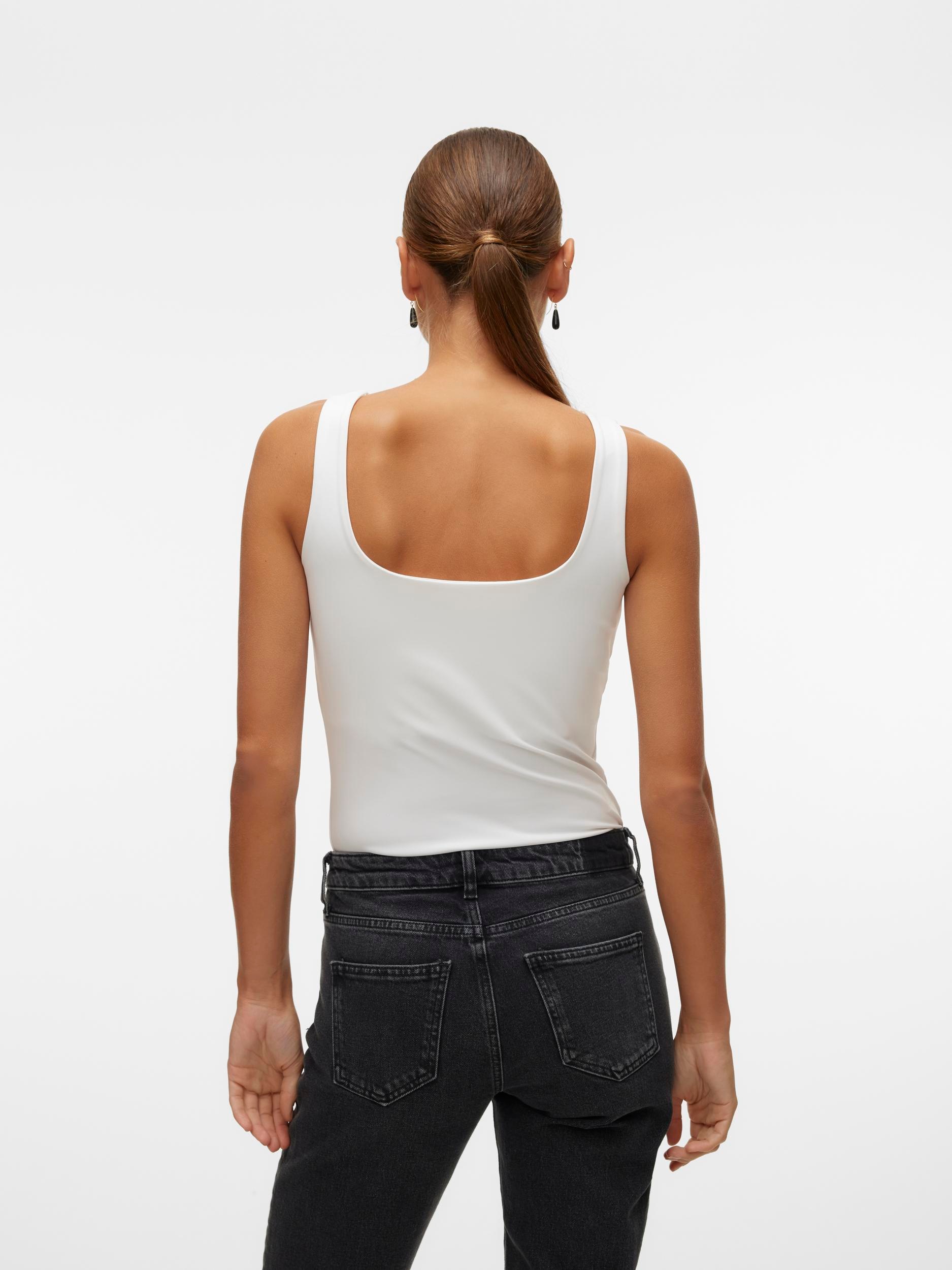 Vero Moda T-Shirt "VMMILLION SL SQUARE TOP 2-WAY JRS NOOS" günstig online kaufen