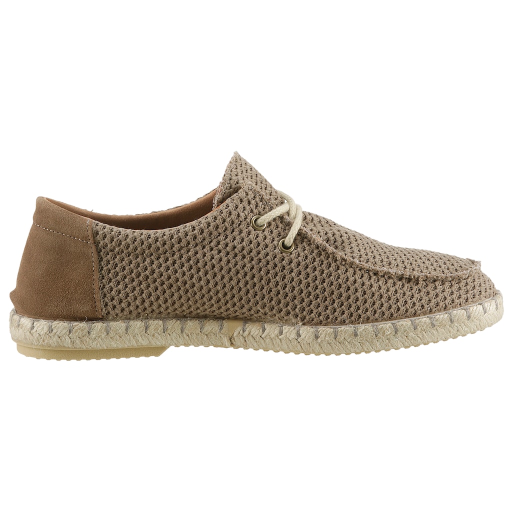 VERBENAS Bootsschuh »TRUMAN BUZZBEE«, Espadrilles, Sommerschuh, mit Juterahmen