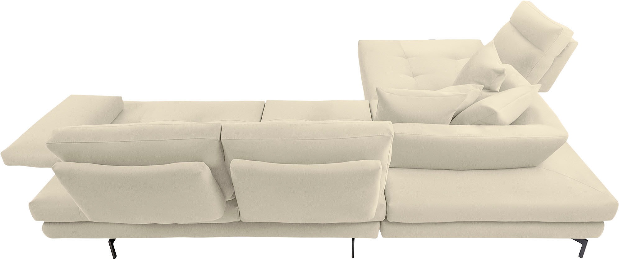 Thumbnail - CALIA ITALIA Ecksofa "Toby Wing, Komfortsofa mit Sitzkomfort der Extraklasse, L-Form" Sitztiefenverstellung, wahlw. mit ...