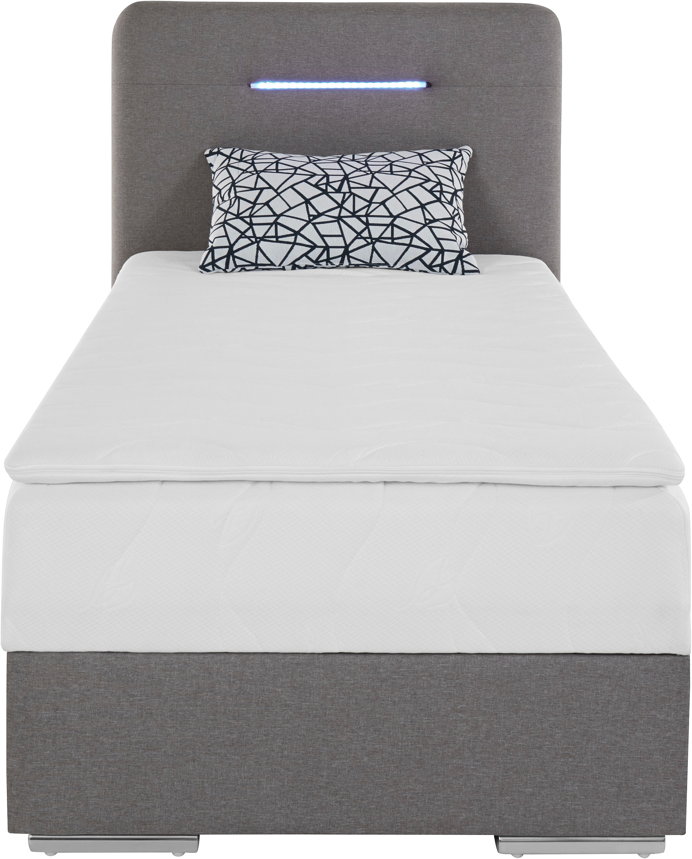 COTTA Boxbett »Lighstar«, inklusive LED-Beleuchtung, Topper, Bettkasten und Zierkissen