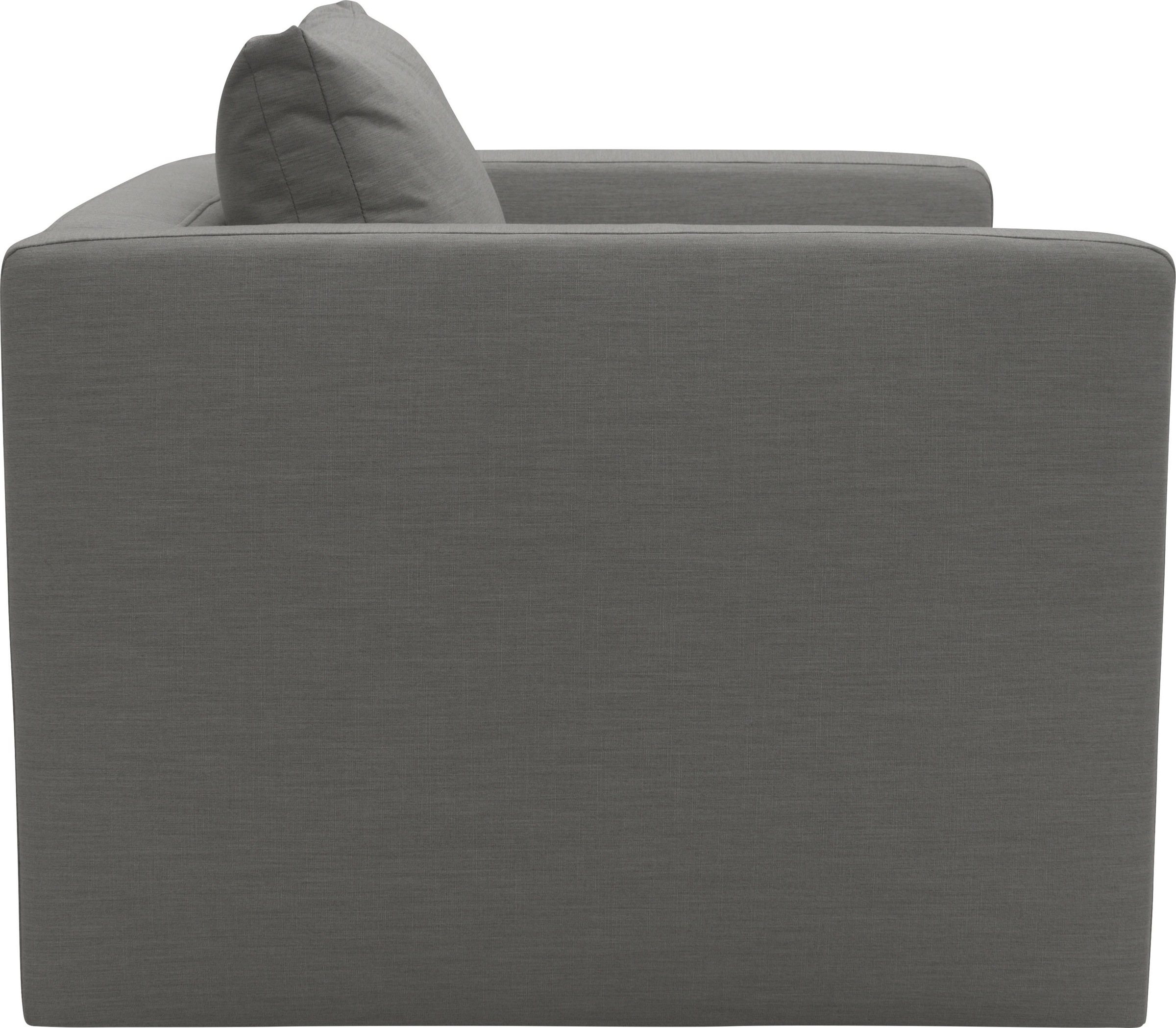 Sessel DOMO COLLECTION "Solskin, individuell erweiterbar, für Garten, Terrasse, Balkon", grau (anthrazit), B:128cm H:80cm T:96cm, 100% solution dyed Acryl, Sessel, Sessel, Formschön mit losem Sitz- und Rücken-Kissen, speziell für Outdoor 3