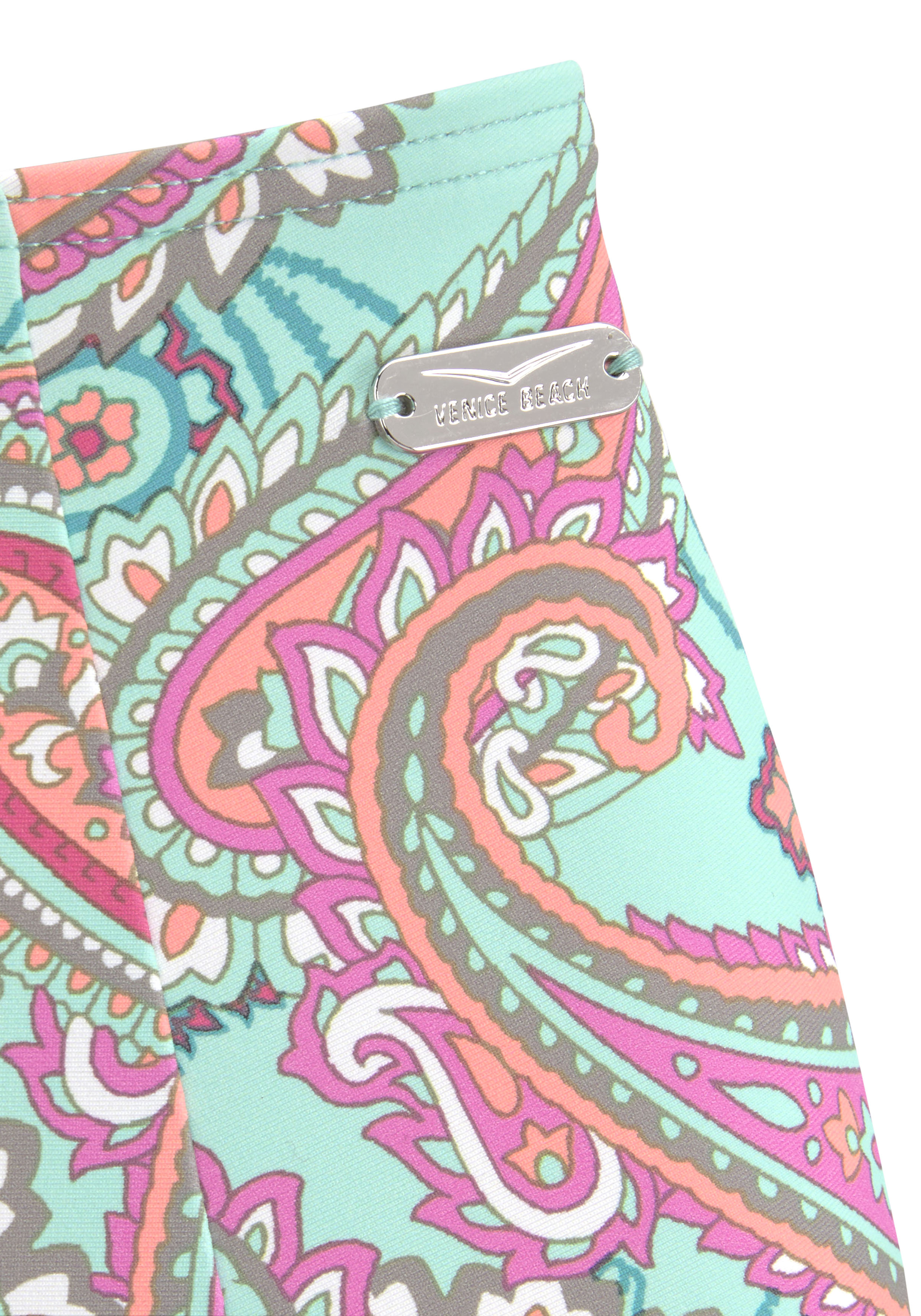 Thumbnail - Venice Beach Highwaist-Bikini-Hose "Paislee", extra hoch geschnitten, softe Microfaser, mit recyceltem Polyamid