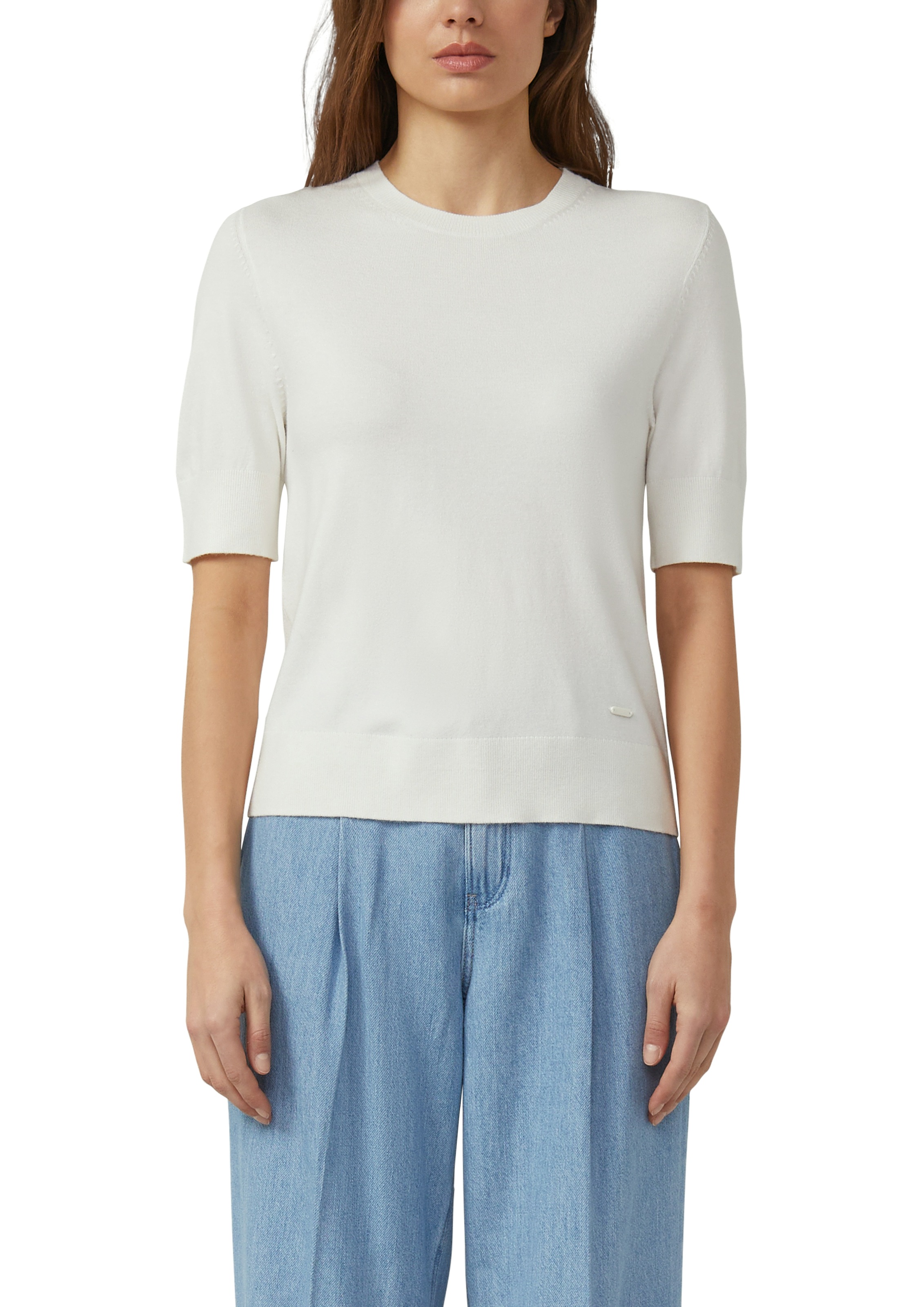 s.Oliver Strickpullover Halbarm-Strick mit Viskose günstig online kaufen