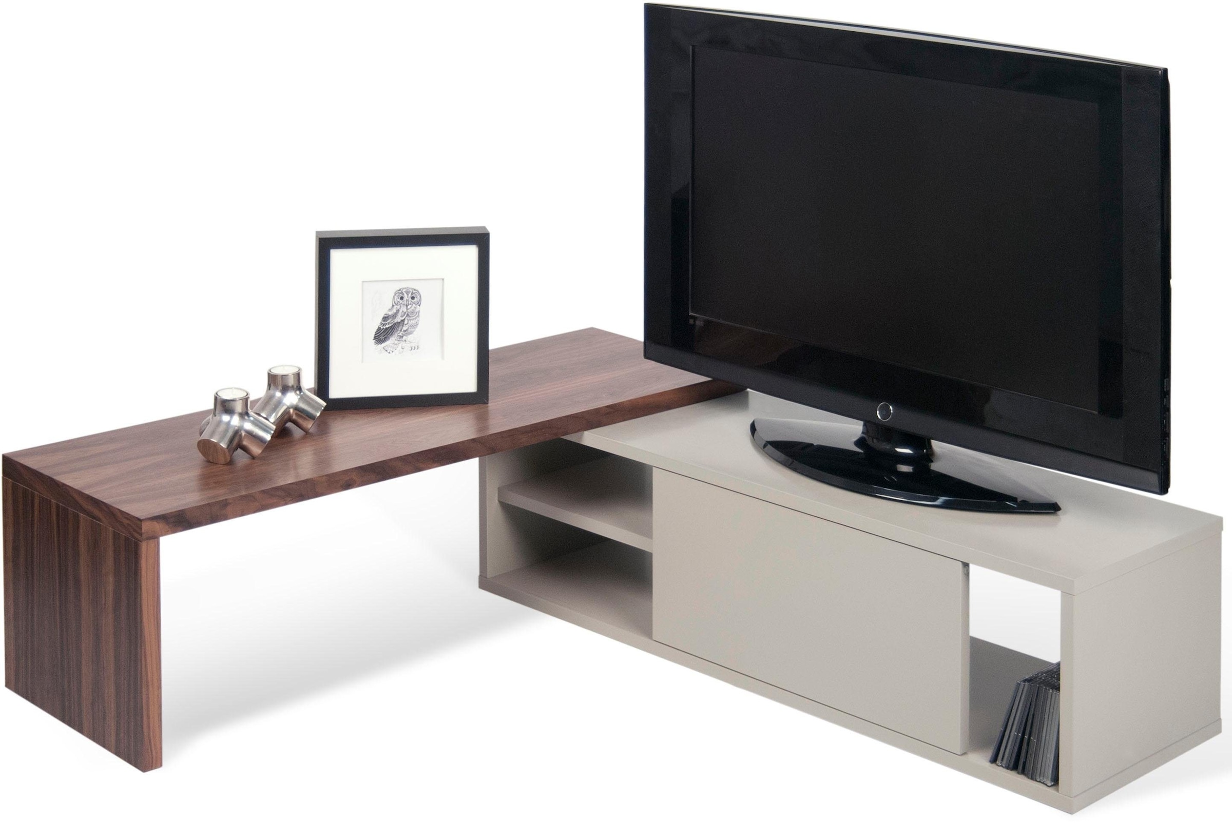TemaHome TV-Bank »Move«, ausziehbar auf bis zu 203 cm, mit schöner Schiebetür