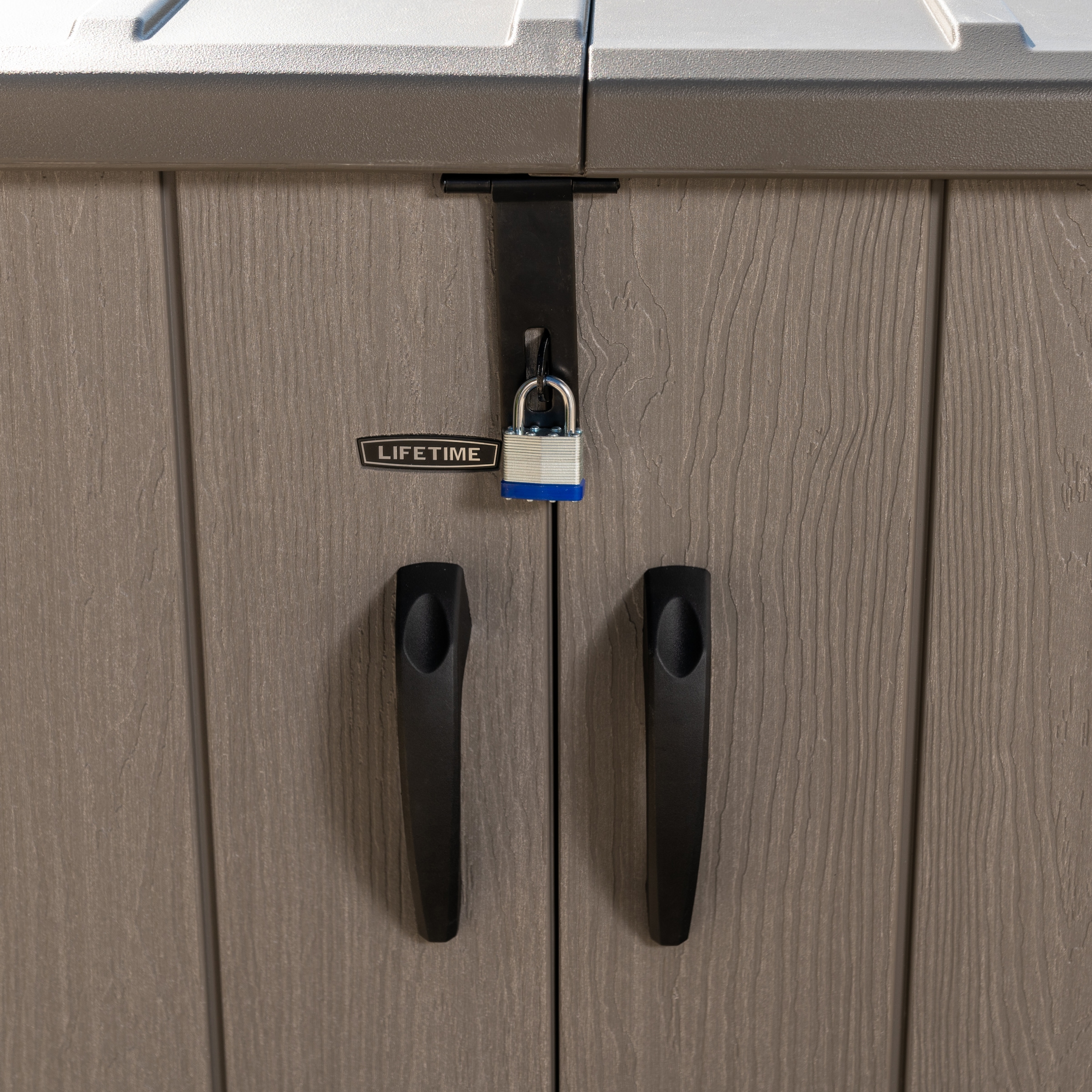 Lifetime Mülltonnenbox »Geräteschrank Greg«, Platz für 3 Mülltonnen je 240 L, BxHxT: 191x108x132 cm