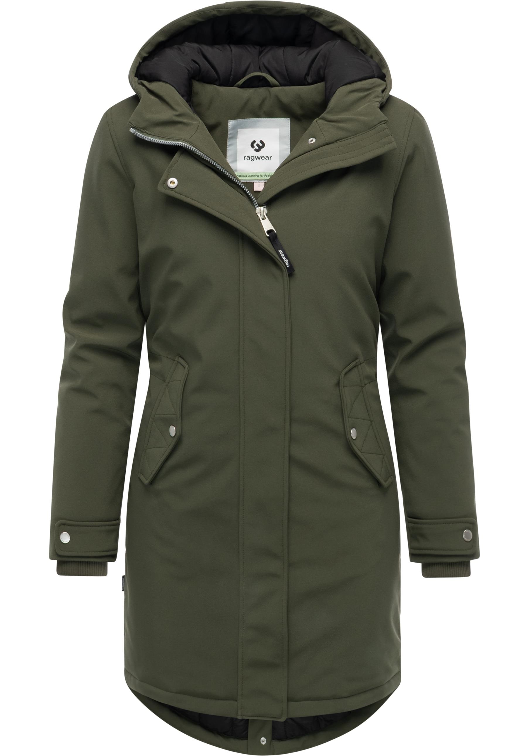 Ragwear Softshellmantel "Itiga" Wasserdichter Übergangsmantel mit Taillenzu günstig online kaufen