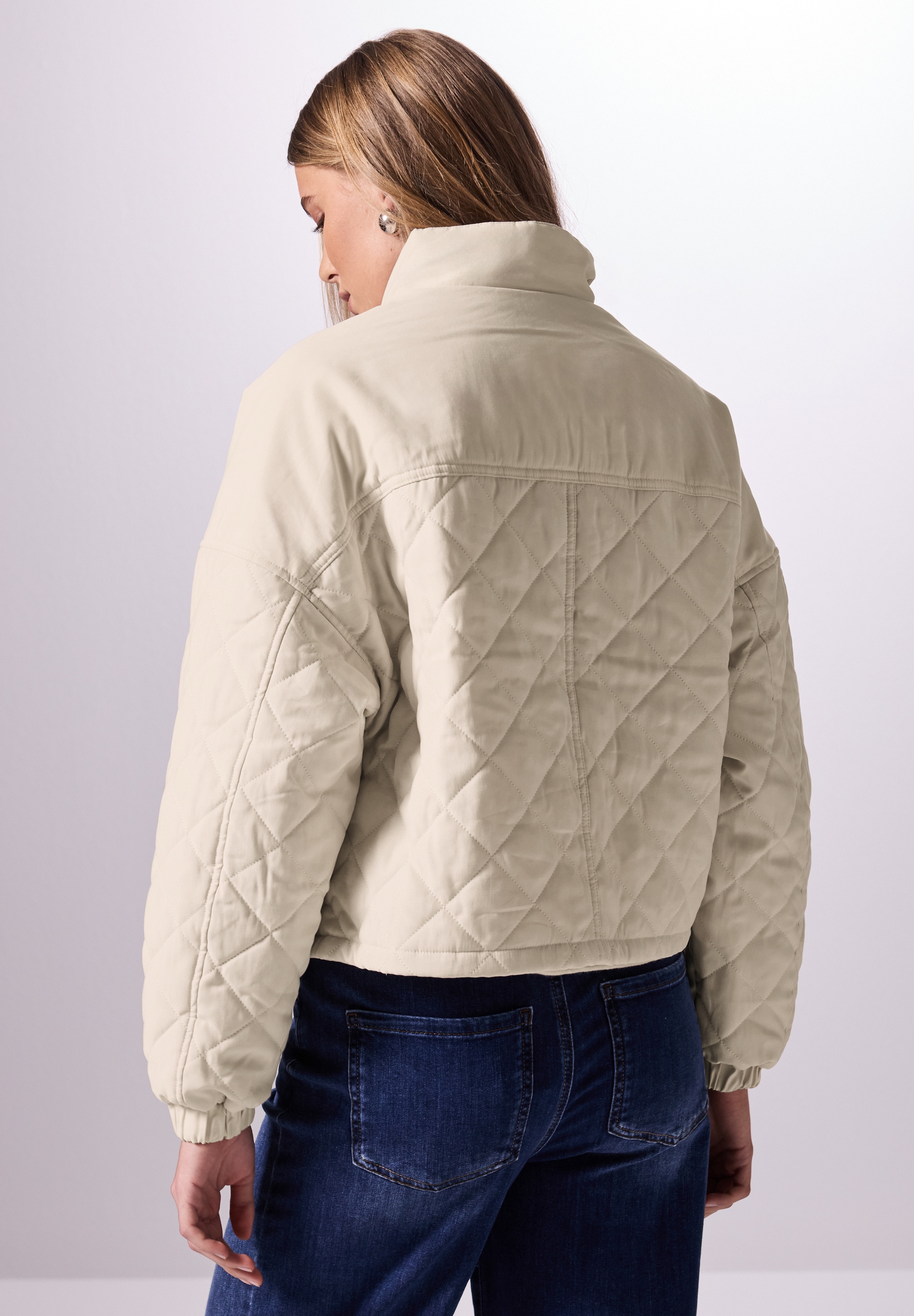 STREET ONE STUDIO Steppjacke, ohne Kapuze, mit Tunnelzug am Saum