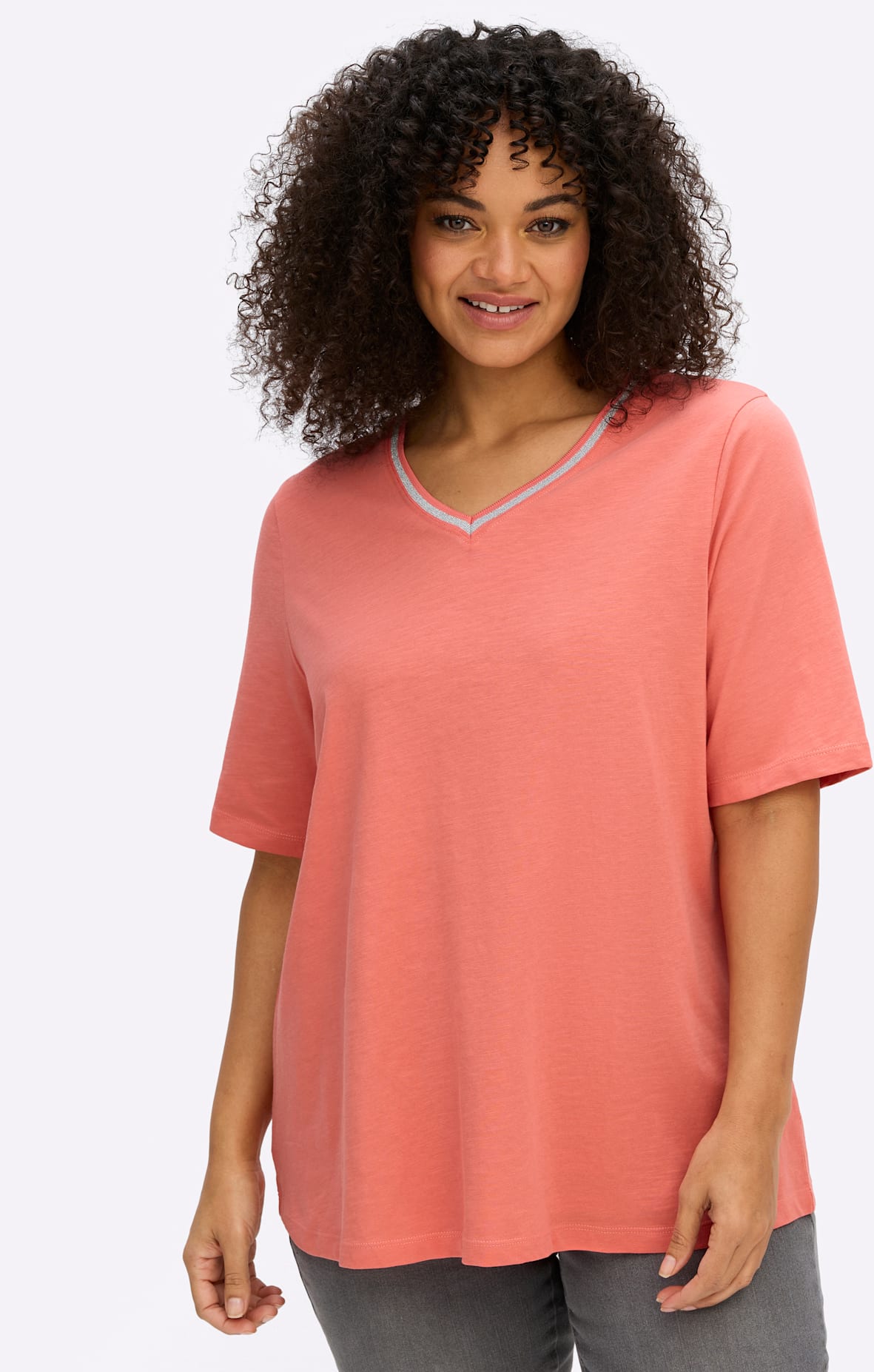 Sheego V-Shirt "Shirt" 1